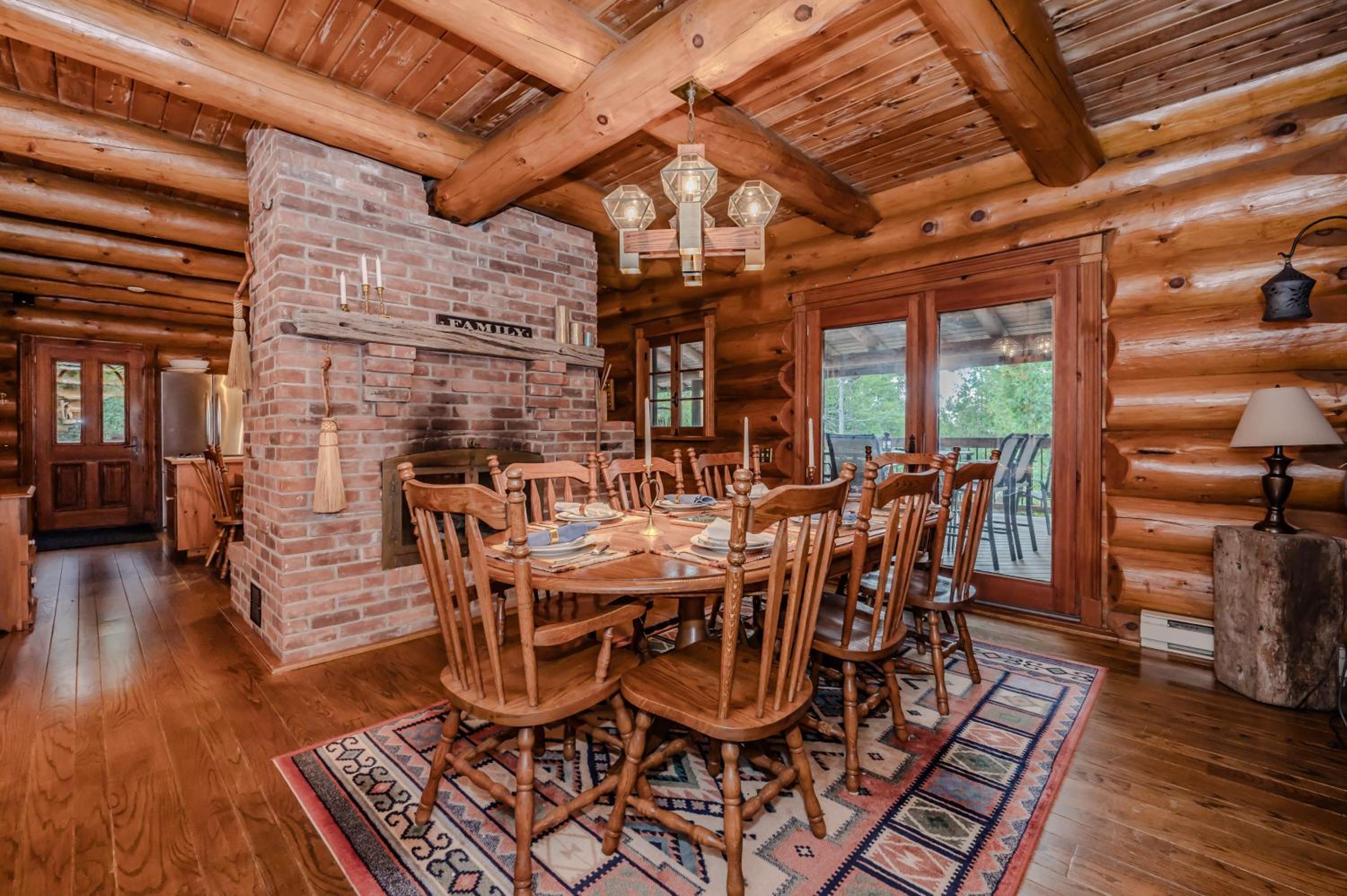 Rustic Waterfront Log Cabin