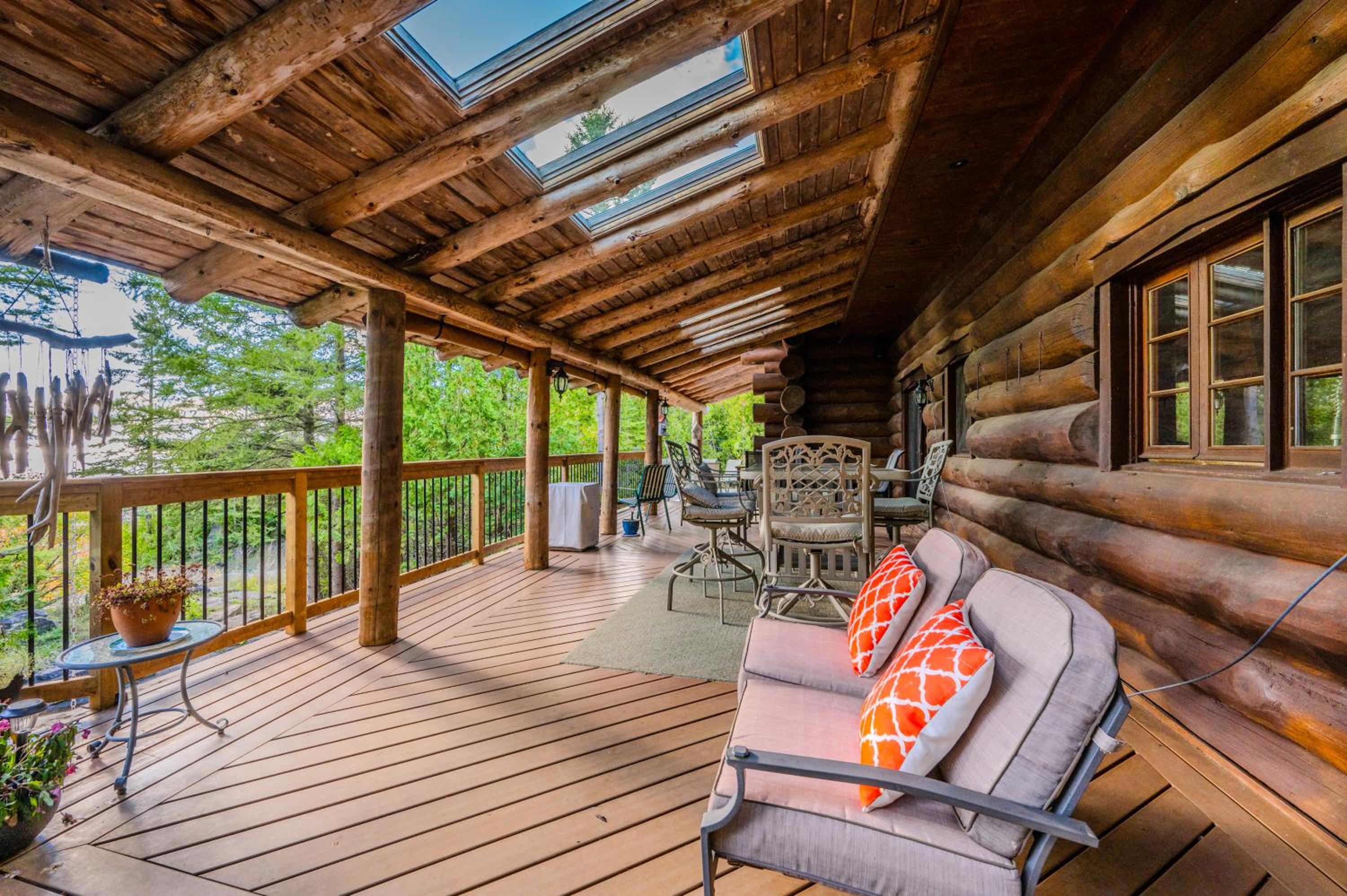 Rustic Waterfront Log Cabin