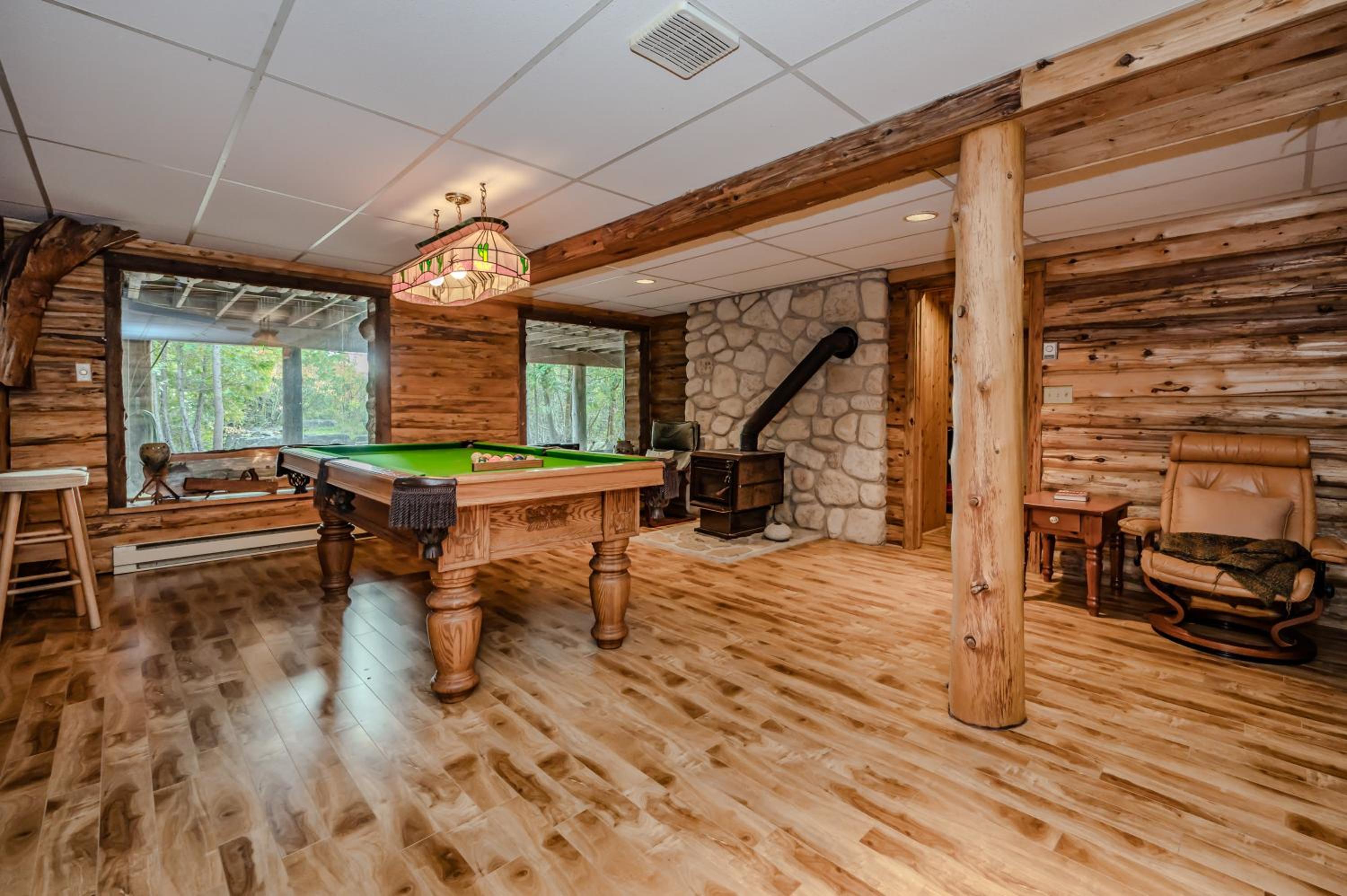 Rustic Waterfront Log Cabin