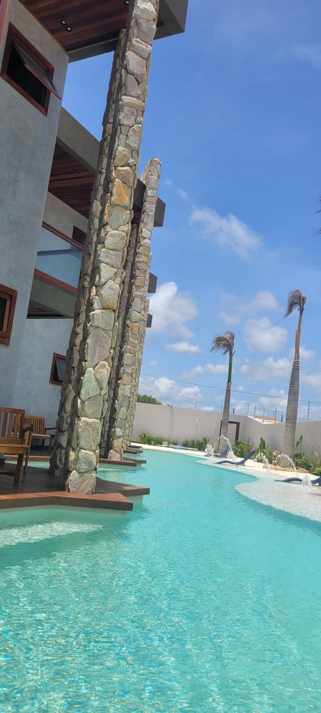Villa de casas a beira mar piscina praia