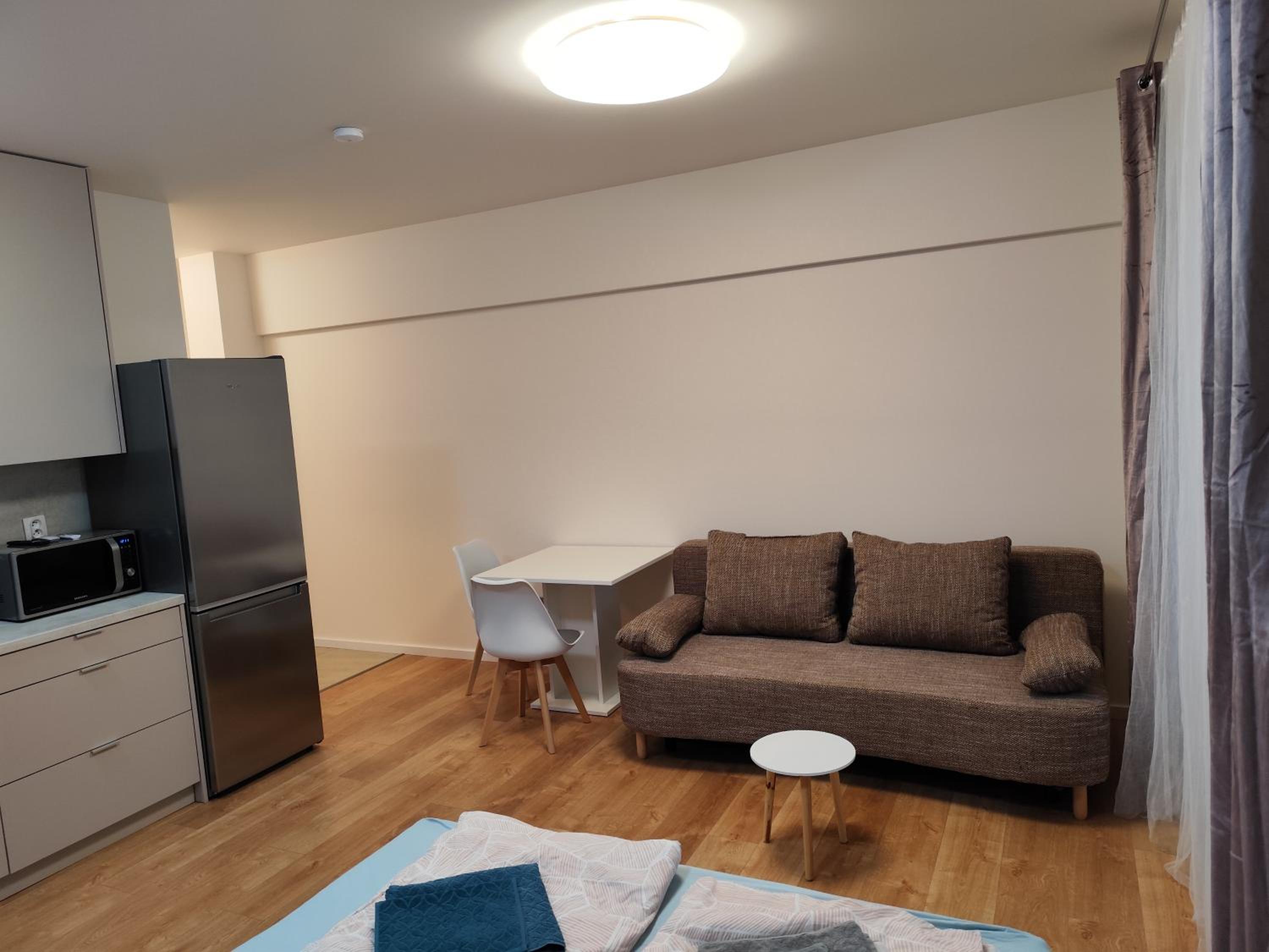 Air conditioned 1 room Apartment, with garden, new building view 5