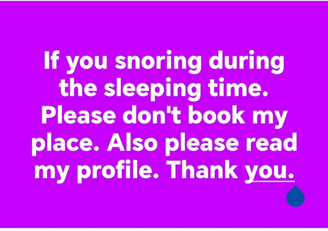 Double bed in sharing apartment