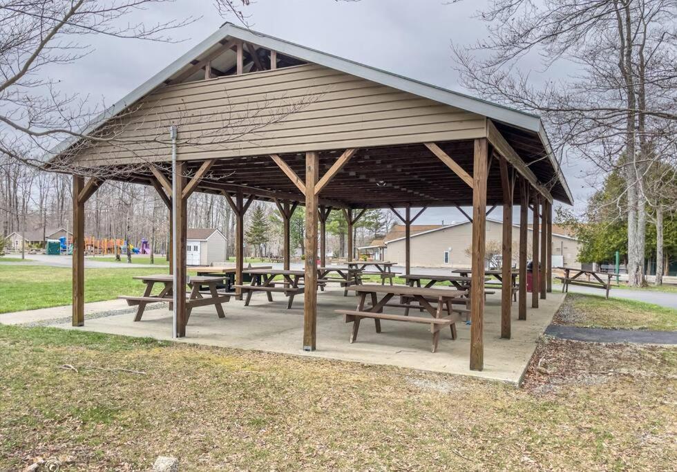 Quiet family pocono getaway with game room view 5