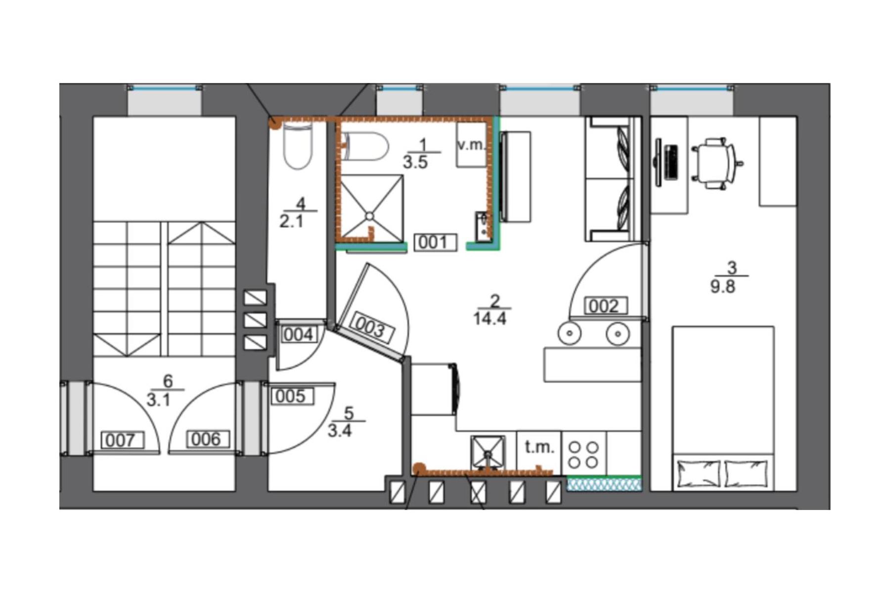 Park view Apartment in Kraslavas street view 2