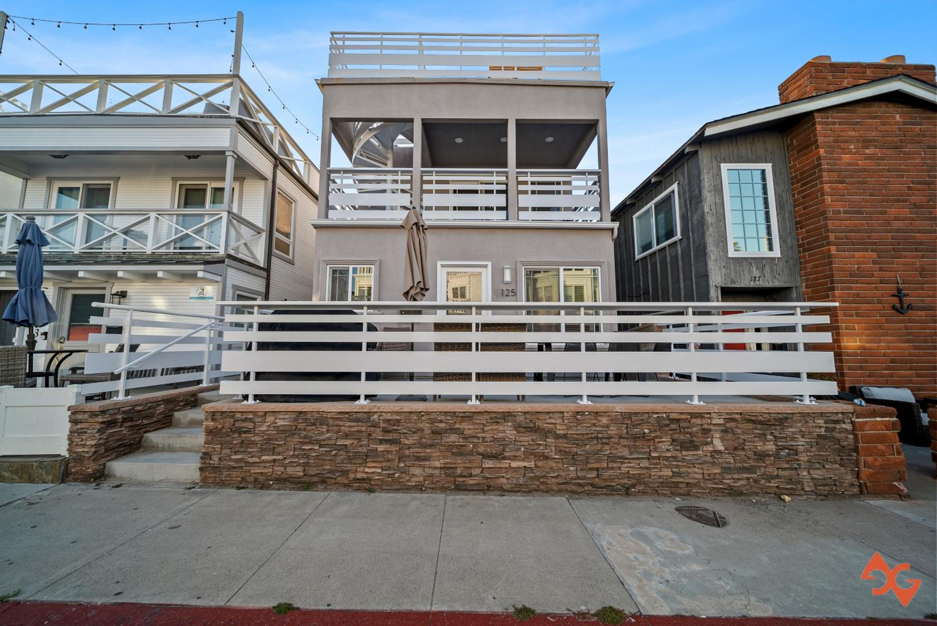 Family Beach House - walk the block to the sand view 2