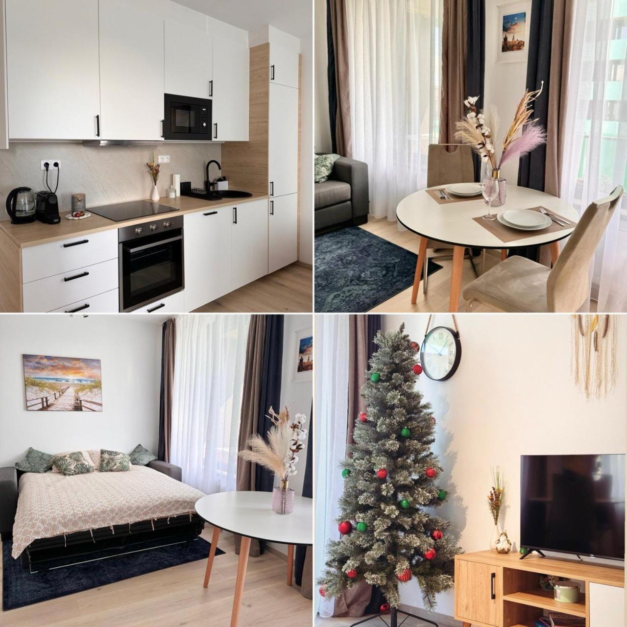 Stylish Modern Studio, Large Balcony, Prague 3
