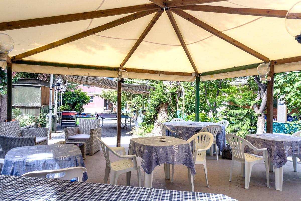 outdoor BBQ area