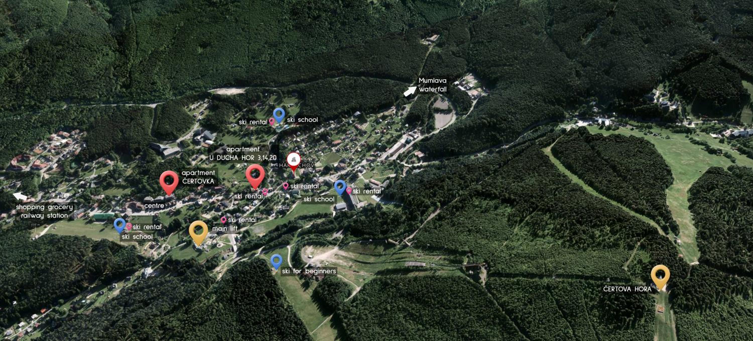 ENJOYHARRACHOV - Atraktivní slunný klimatizovaný apartmán 14 v centru se saunou, parkováním, Wifi-WLAN, SAT, herní konzolí, PC s win 10, Netflix zdarma a m