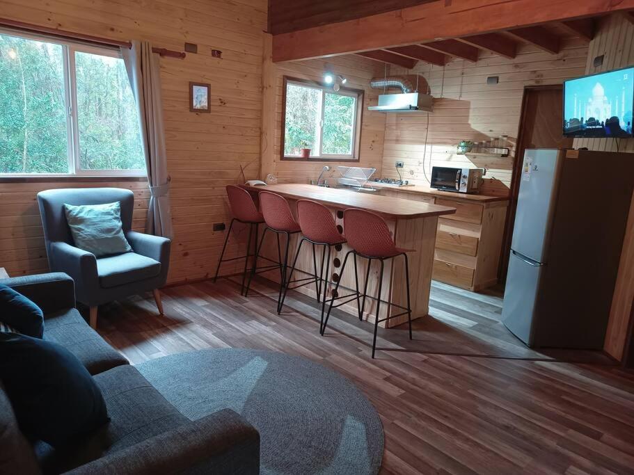 Cabaña en el bosque con opción tina caliente