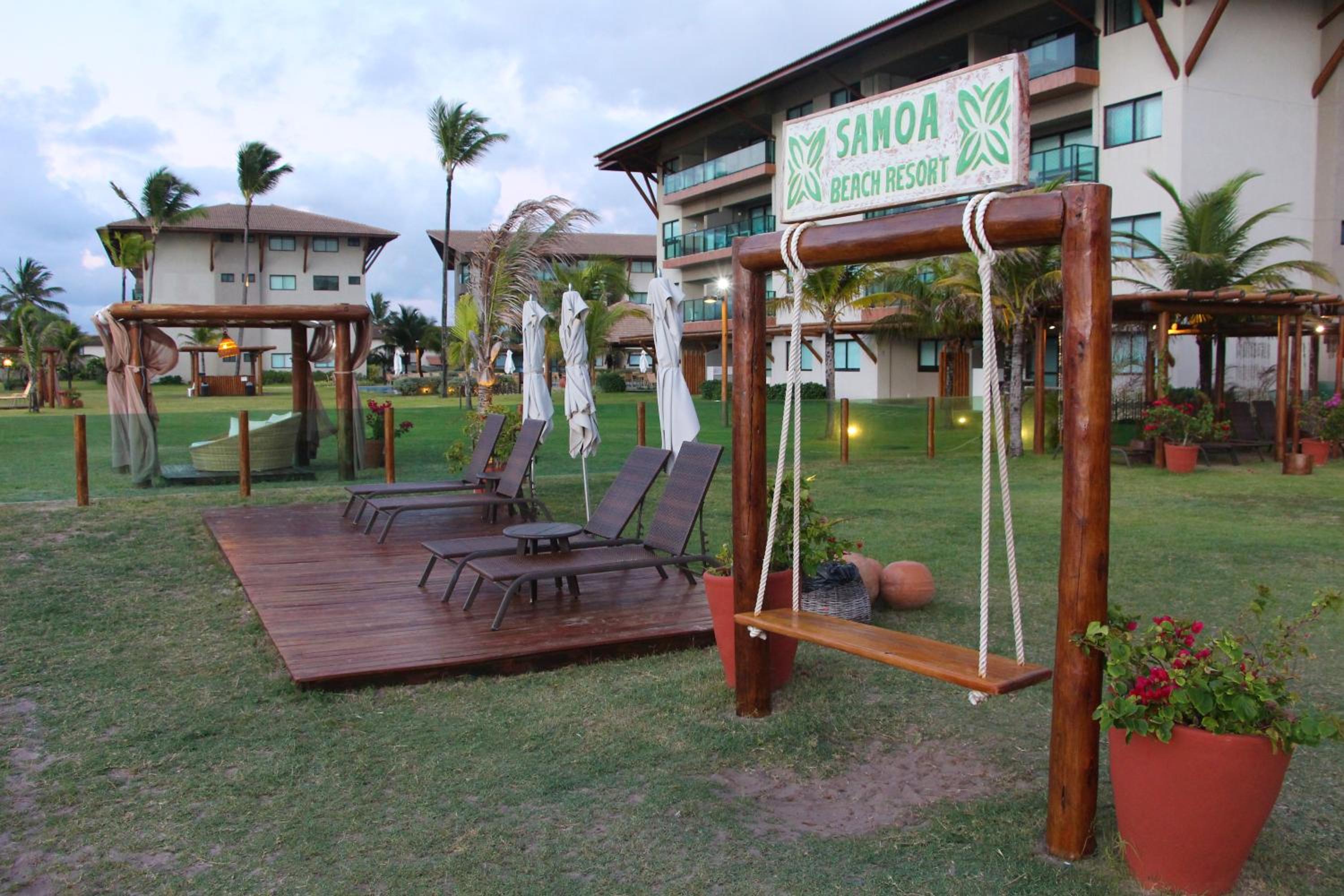 Café da manhã incluso- Polinesia Resort - Porto de Galinhas - Apartamentos com somente 1 opção de Térreo com Piscina Privativa - Acesso ao Hotel Samoa