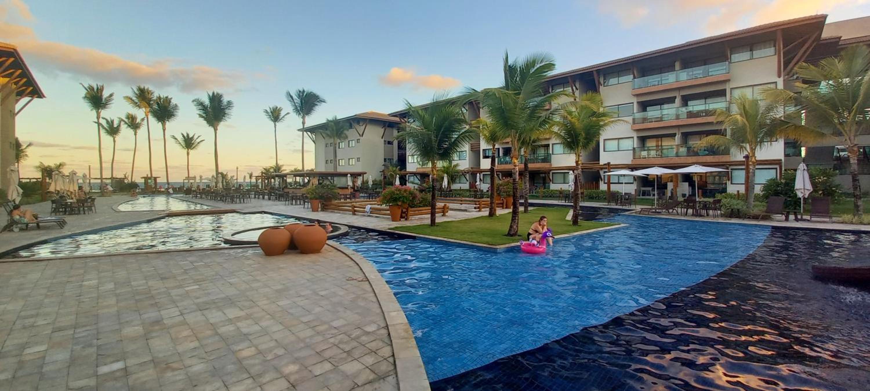 Café da manhã incluso- Polinesia Resort - Porto de Galinhas - Apartamentos com somente 1 opção de Térreo com Piscina Privativa - Acesso ao Hotel Samoa
