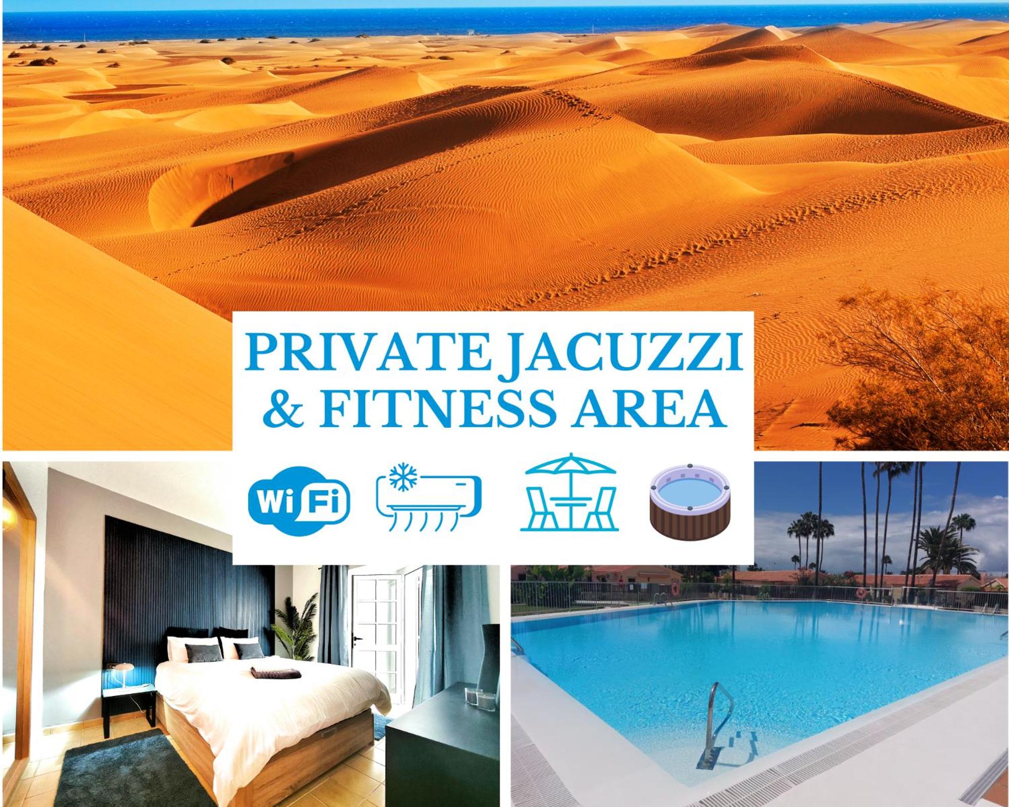 Hotel New - Bungalow Pamro - Private Jacuzzi - Fitness Area - Free Wifi - Air Conditioner - Pool - Modern & Comfortable - Sunnygolf