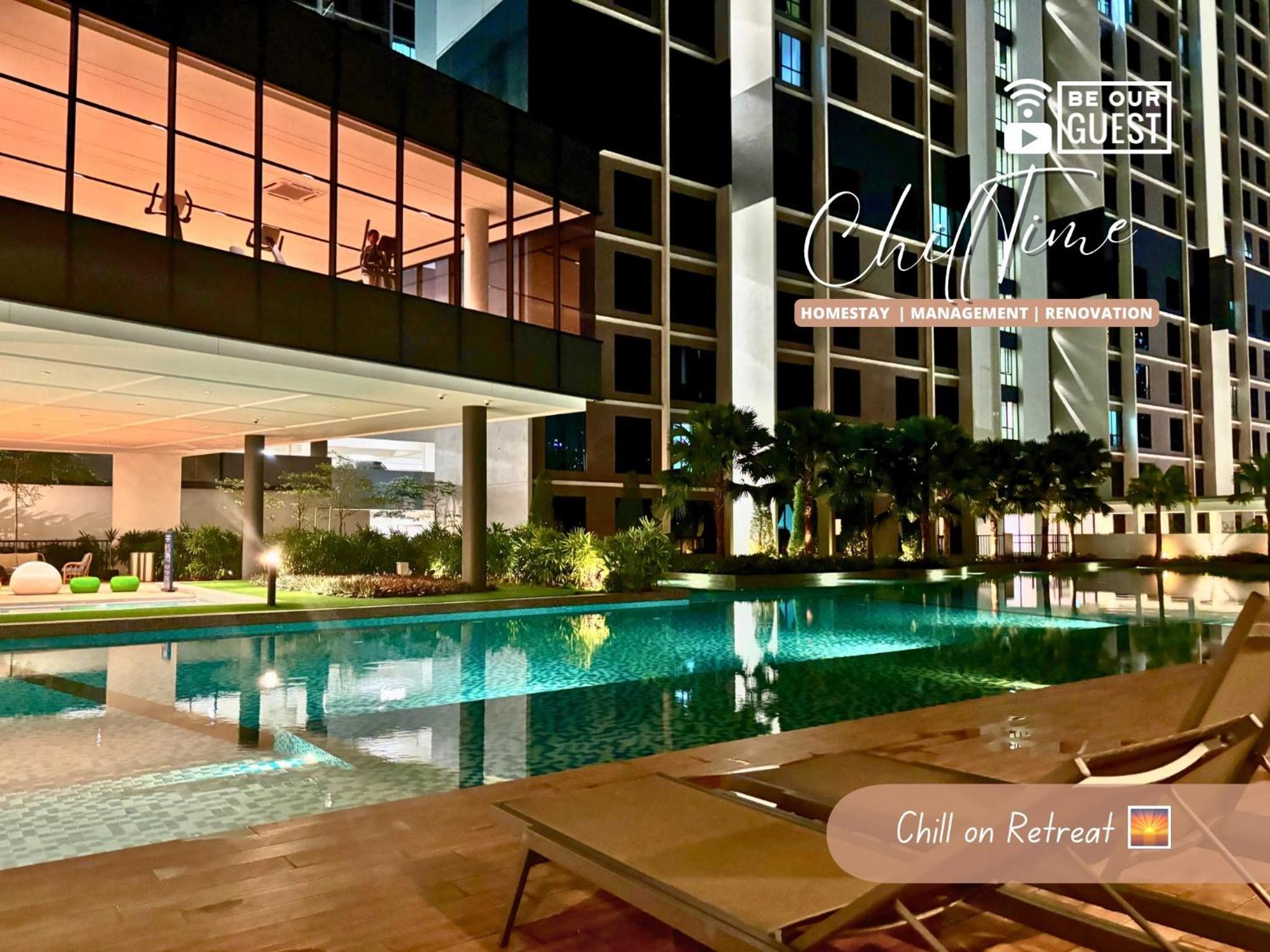 JBTown Midvalley KSL-5minCIQ Veranda SUPER Pool 5GNetflix Biz Suite by ChillTime Homestay