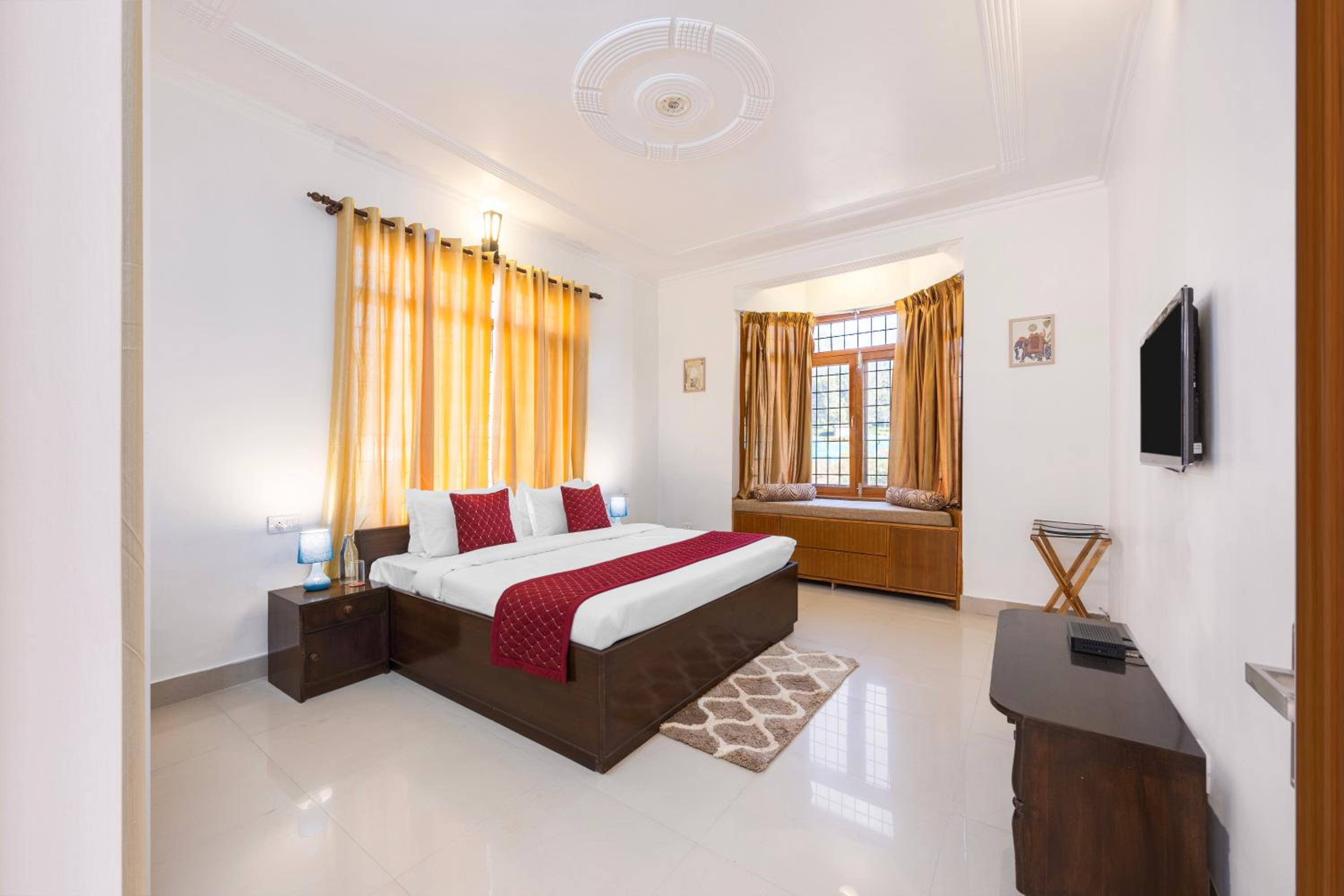 Alaya Stays Rose 3BHK Cottage Fenced by Hills with Fireplace view 4