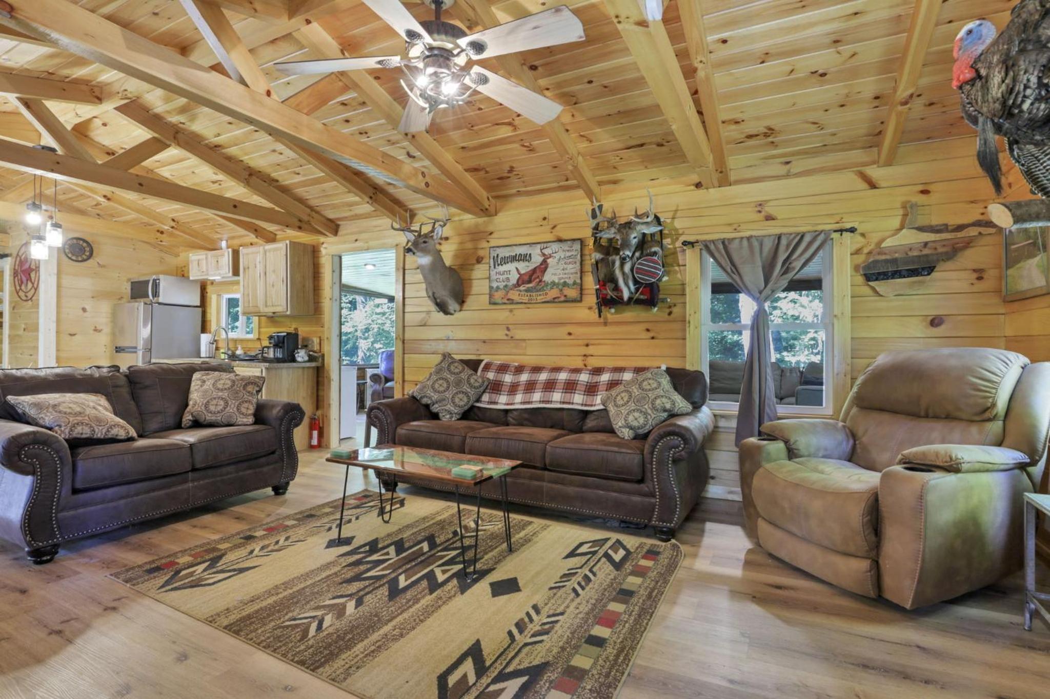 Duke's Getaway at Big Branch #00805,Hocking Hills Cabin with Private Pond, Pets allowed upon request view 2