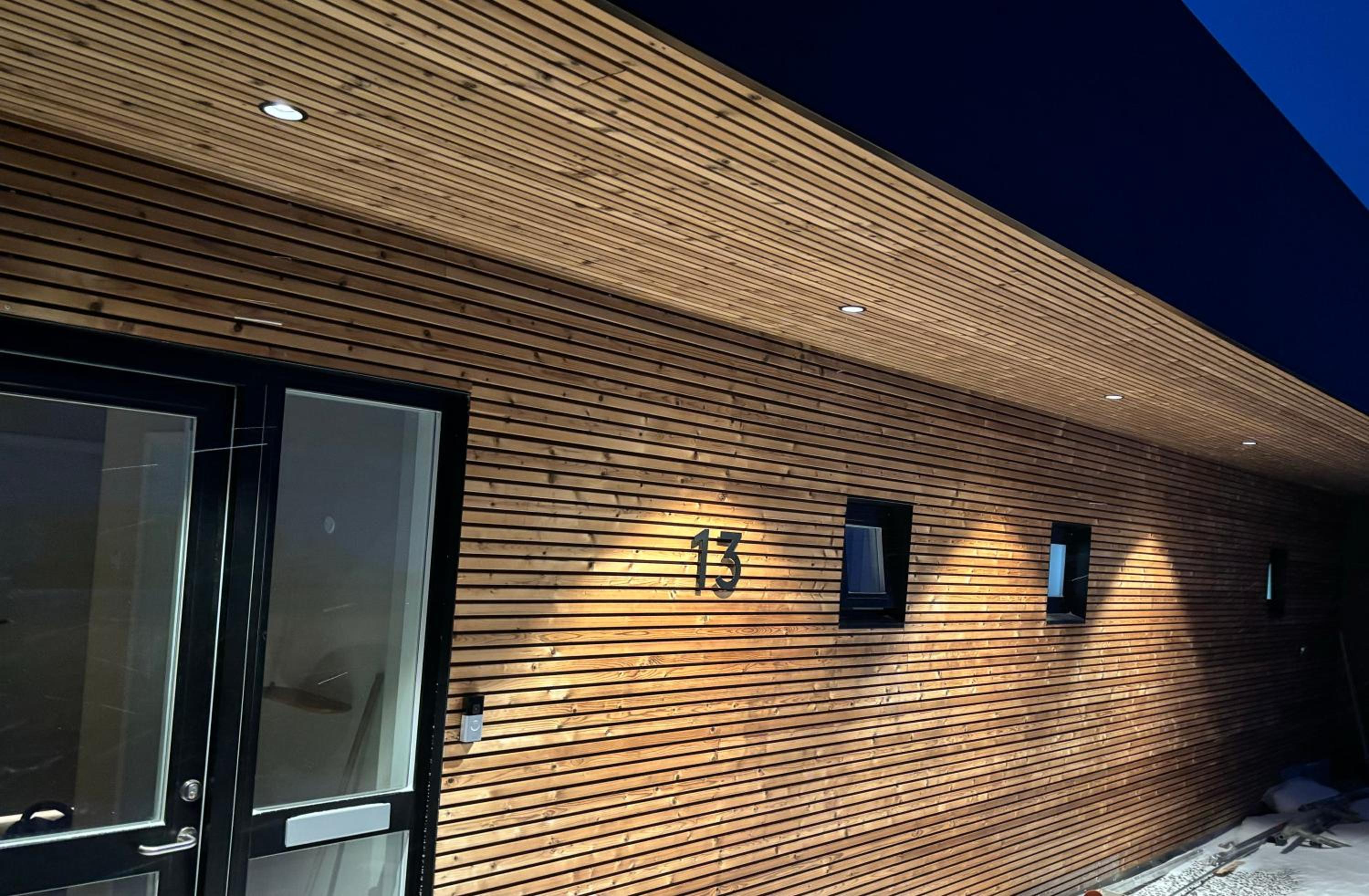 Modern villa in Akureyri with hot tub view 2