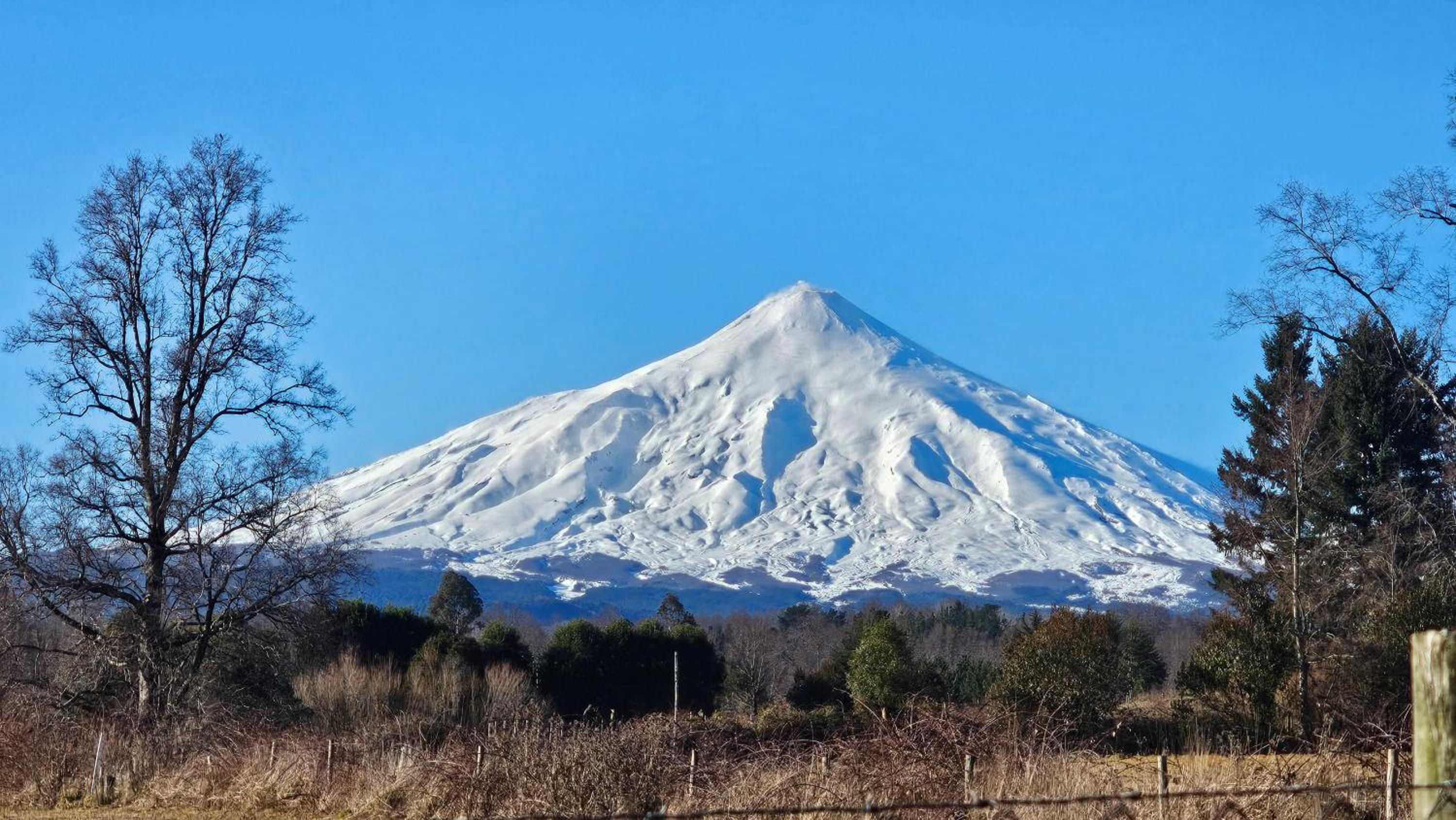 Hermosa vista al Volcán Villarrica
