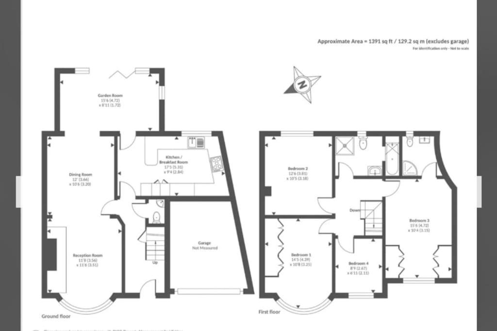 Oxford Villa 3 King beds and 1 single room with 3 parking spaces in Central Headington view 3