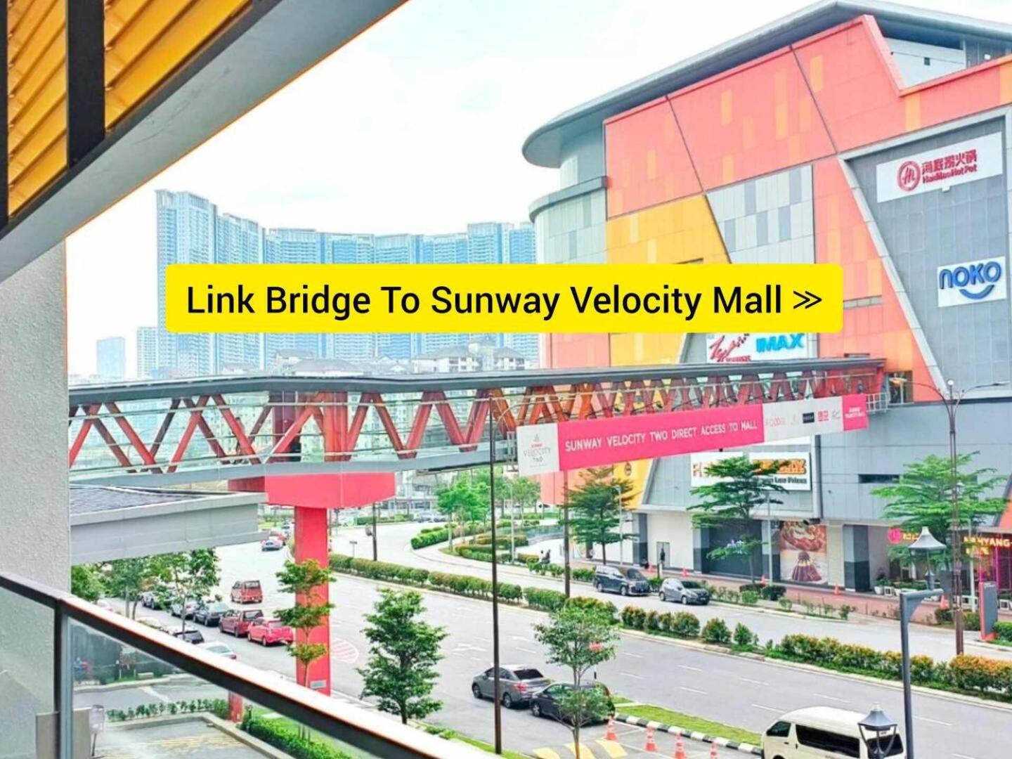 KL Sunway Velocity Two - Link Bridge to Velocity Mall & MRT - Spacious 3B-2R Apart for 6-8pax