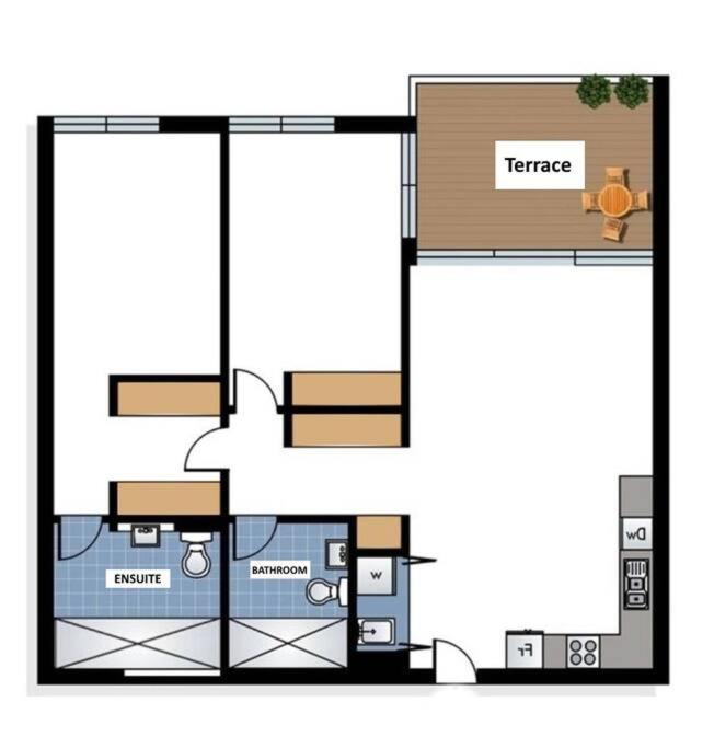 Swanky 2 bed apt with parking - easy city access