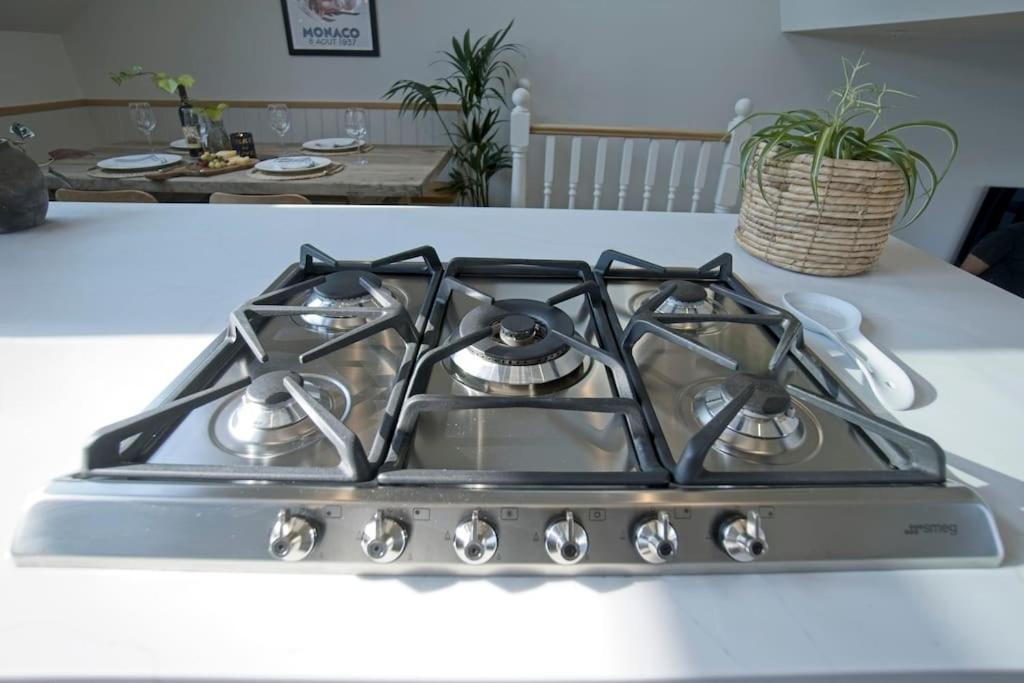 Luxurious 2-Bedroom with Rooftop Terrace, gourmet kitchen & Fireplace