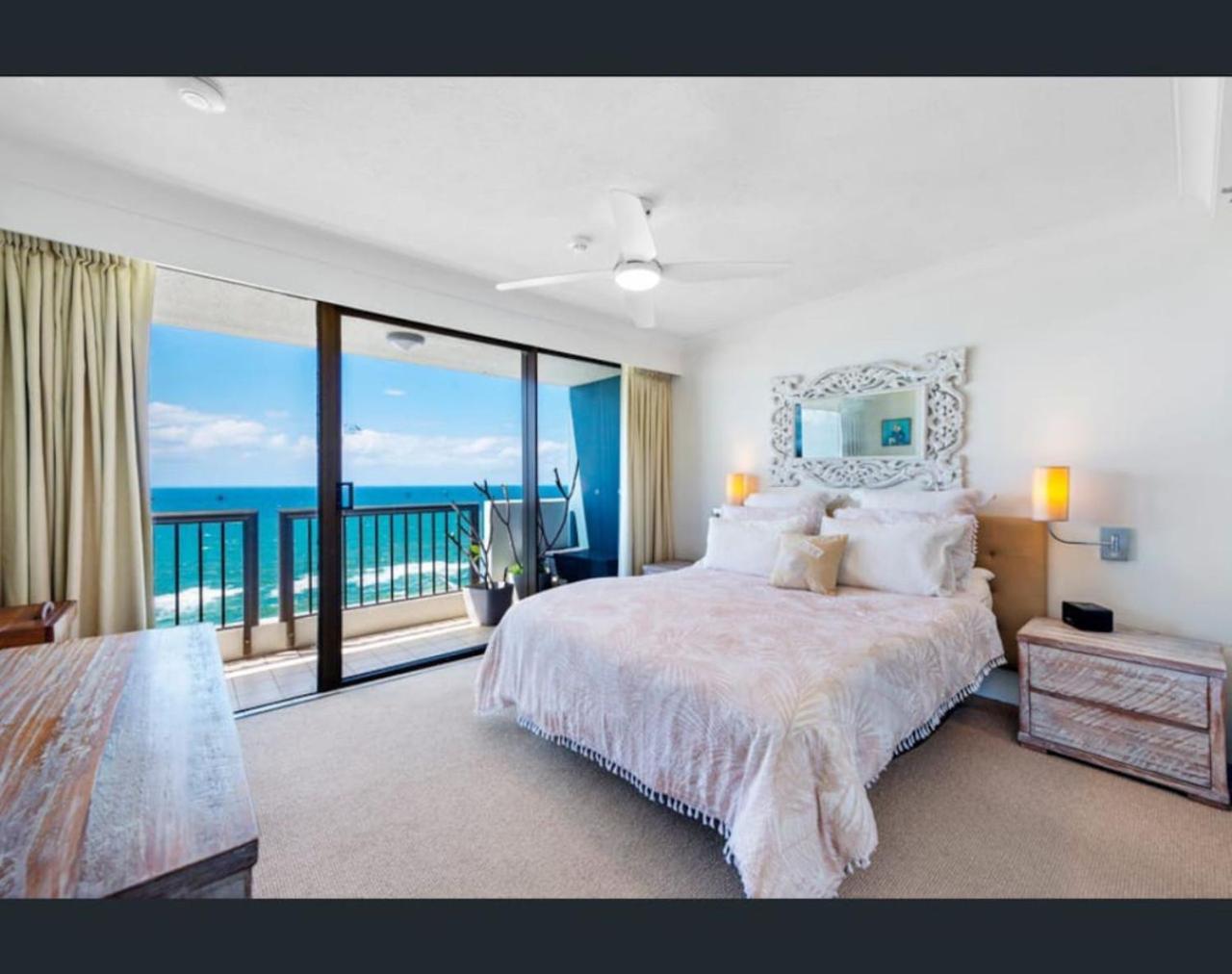 Beach retreat with balcony and views