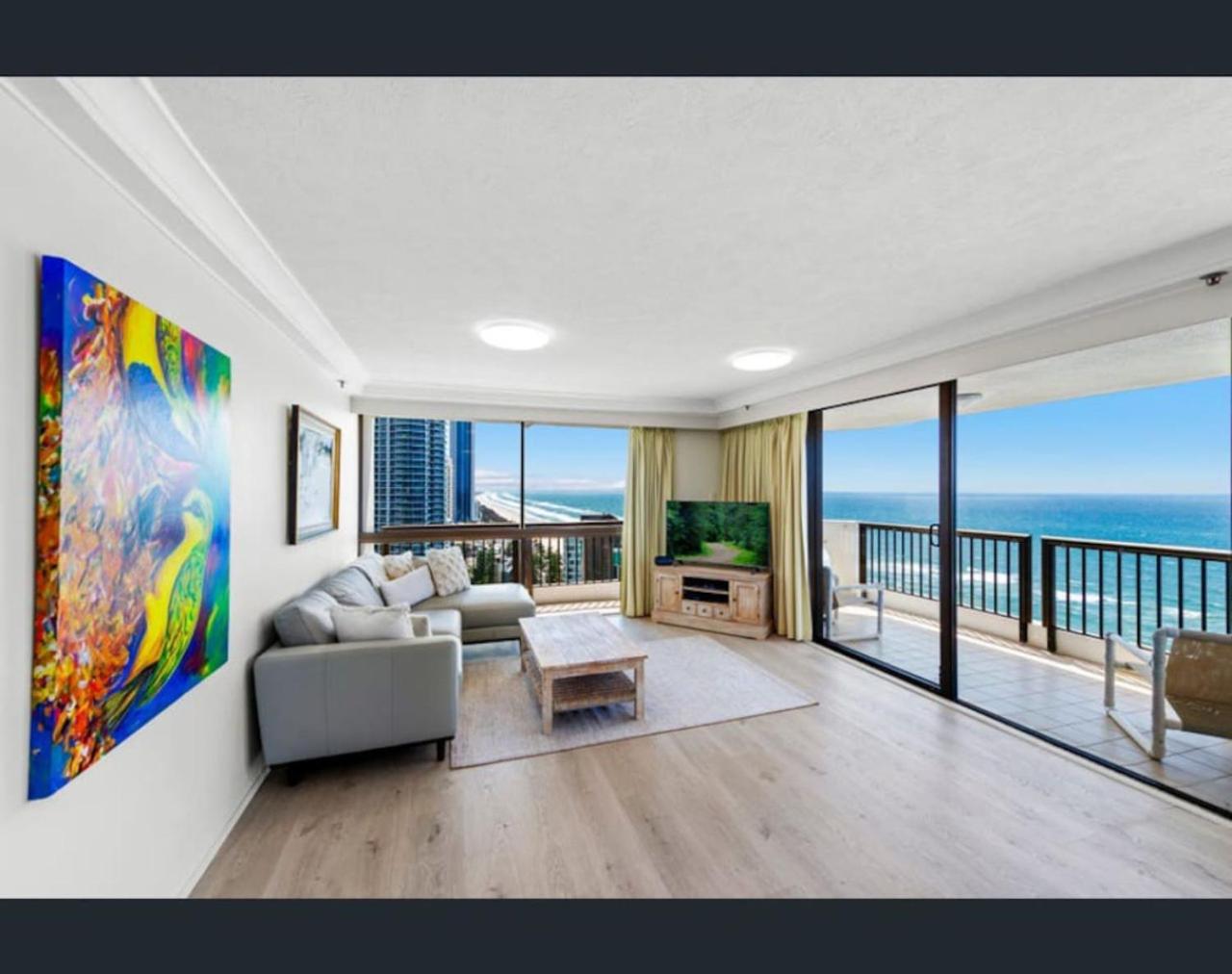 Beach retreat with balcony and views