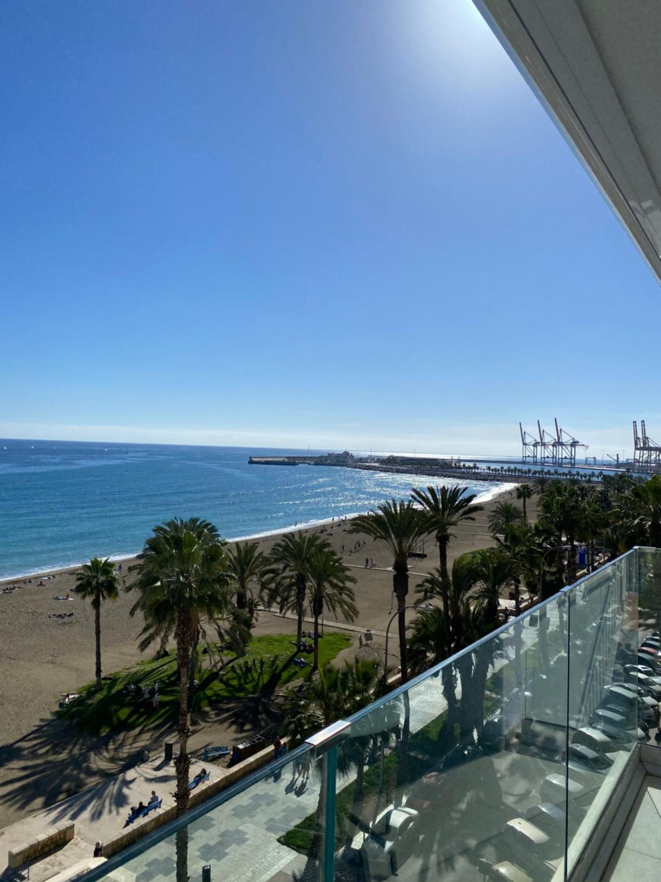 Playa Malagueta Vistas frontal al mar con 2 dormitorios