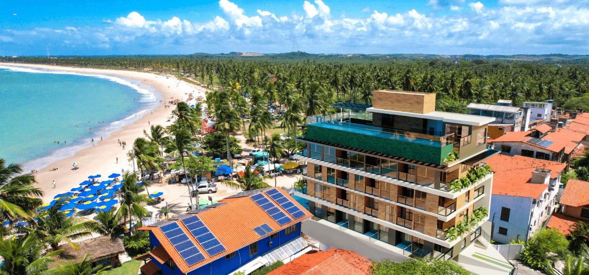 Beachfront flat at Porto de Galinhas beach, close to the natural pools.