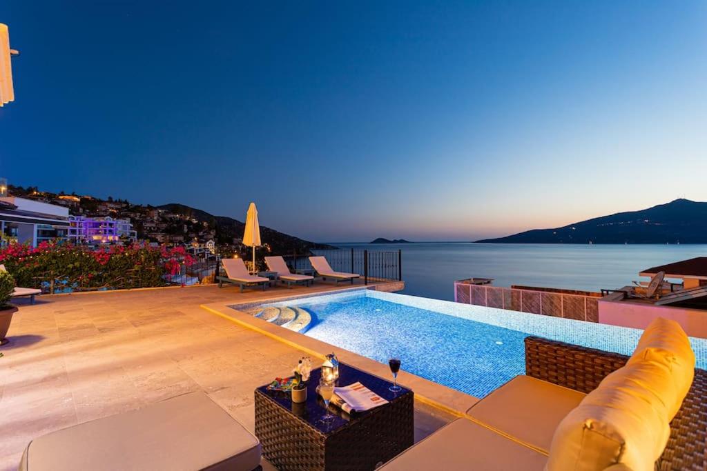 Seafront, Sunset and Mountain View Villa in Komurluk, Kalkan