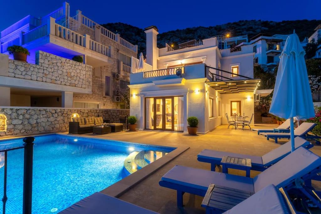 Seafront, Sunset and Mountain View Villa in Komurluk, Kalkan