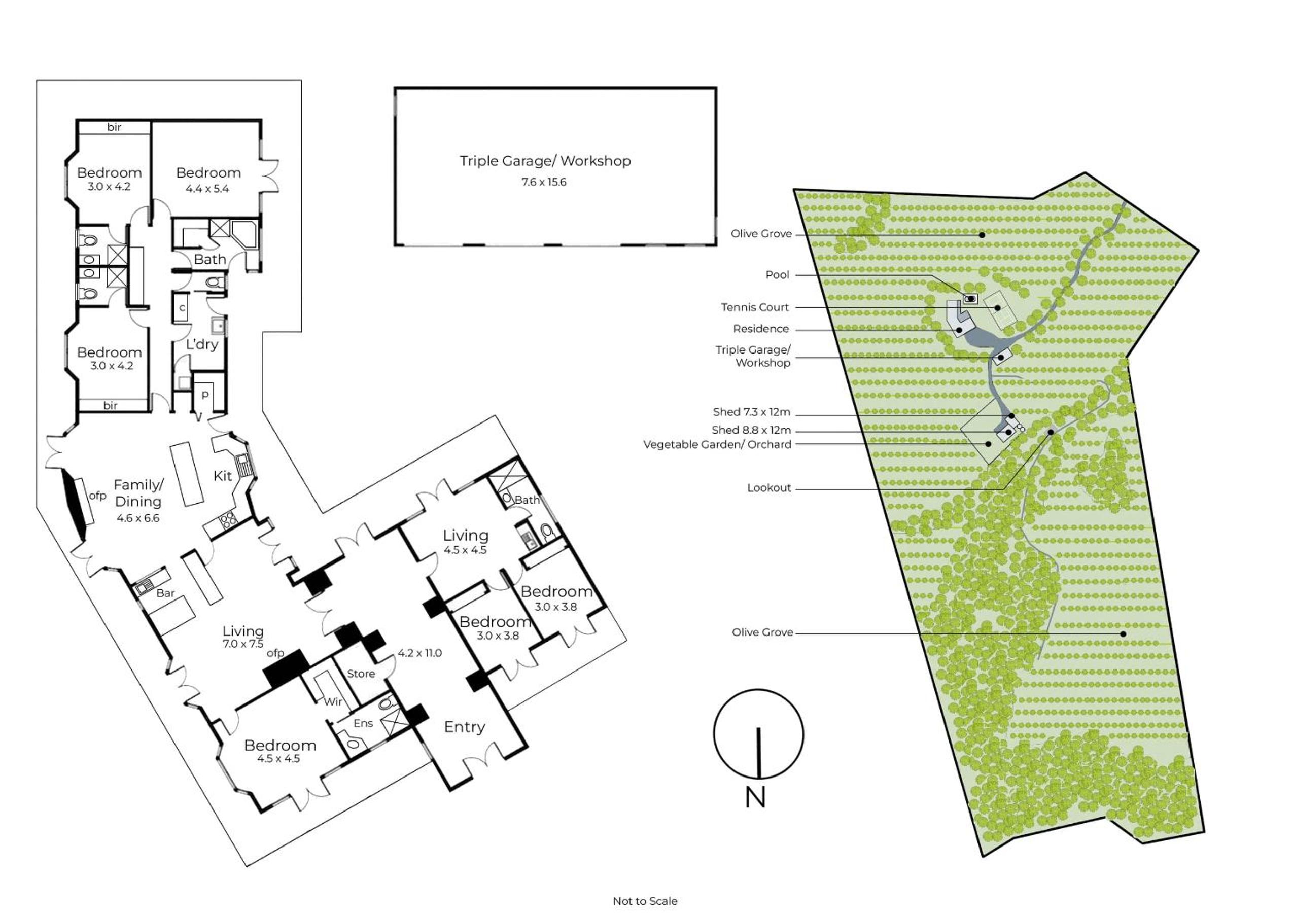 Truemans Estate - Pool Spa & Tennis Court