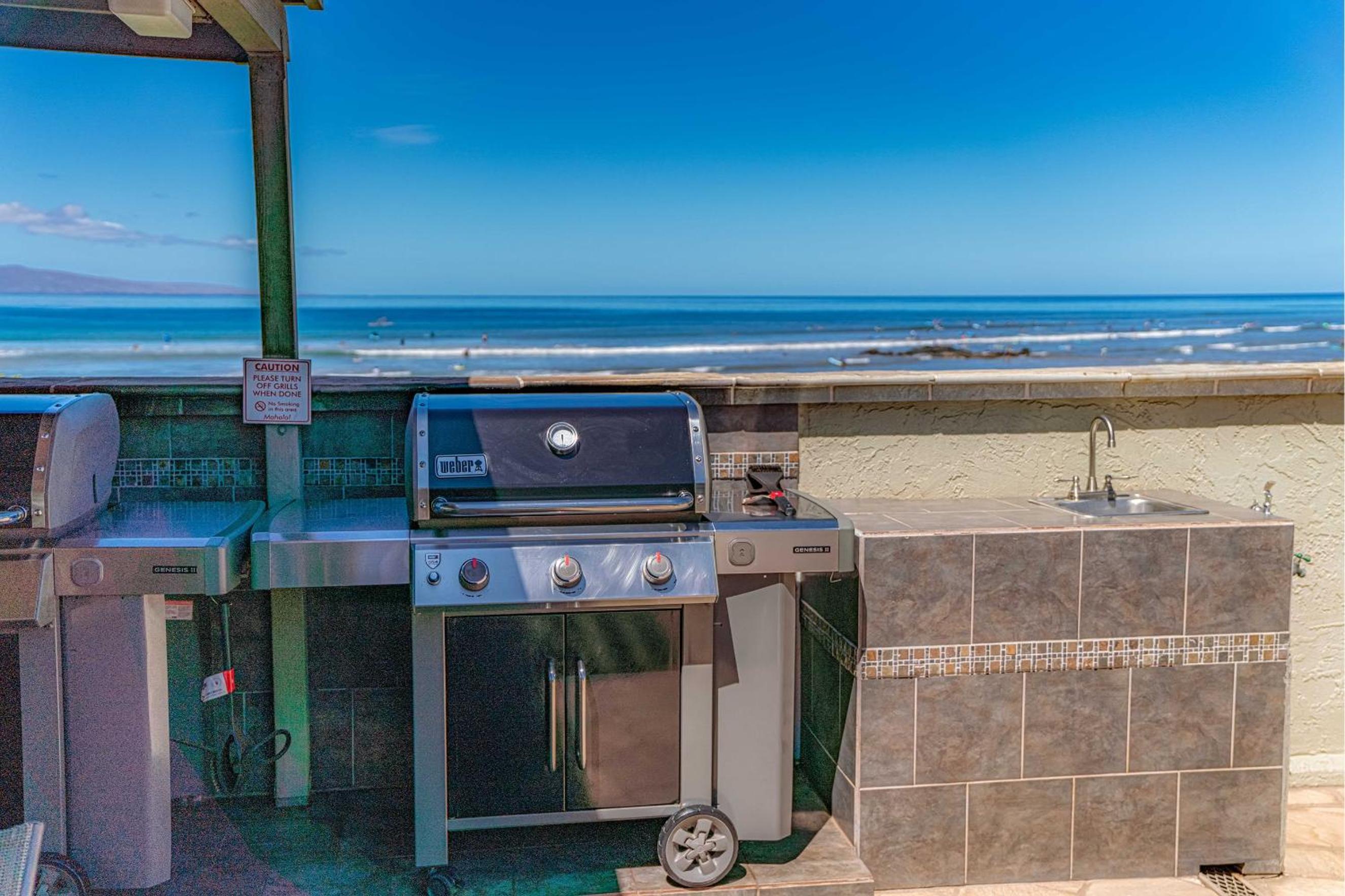 Shores of Maui 215 - Dramatic Ocean Views, Steps to the Beach, Renovated, AC!