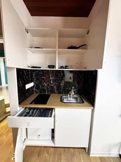 Modern Studio N1 private Kitchenette and Bathroom