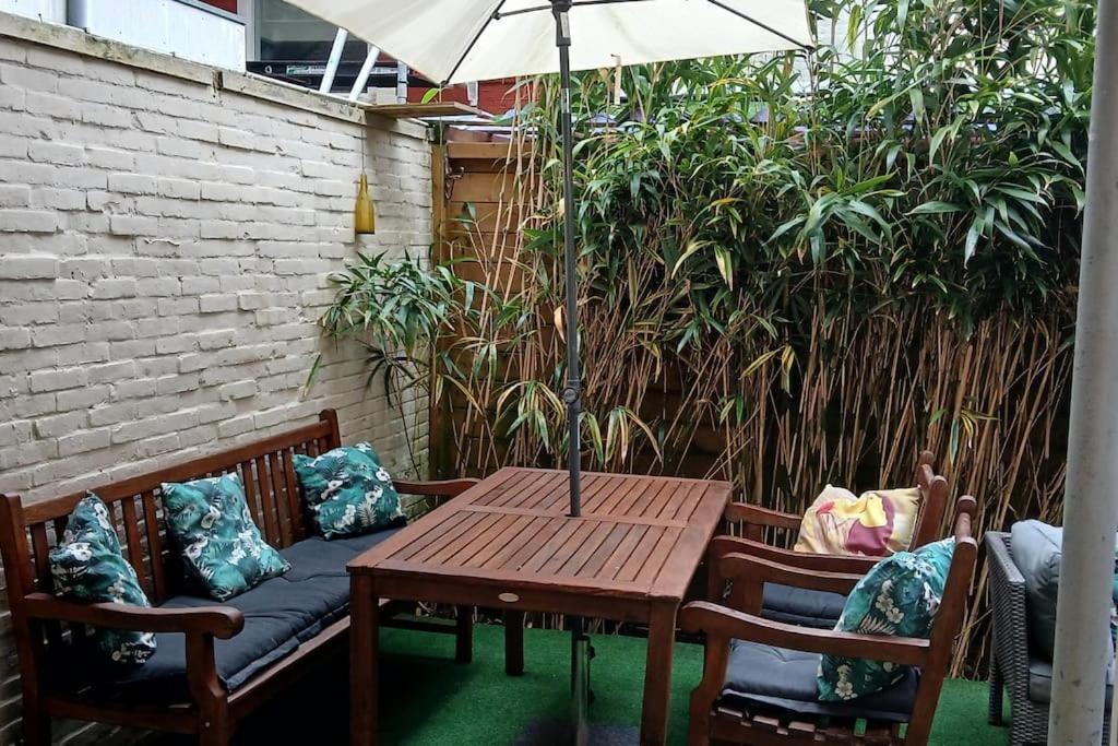 Gouda centrum appartement met prive tuin en 2 fietsen