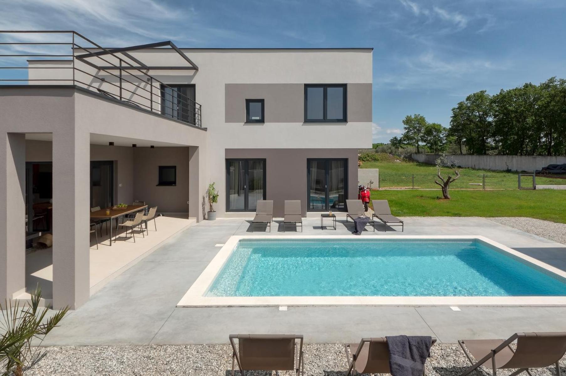 Villa Median for 10 people with sea view, kids playground & pet friendly - only 3 km from beach view 3
