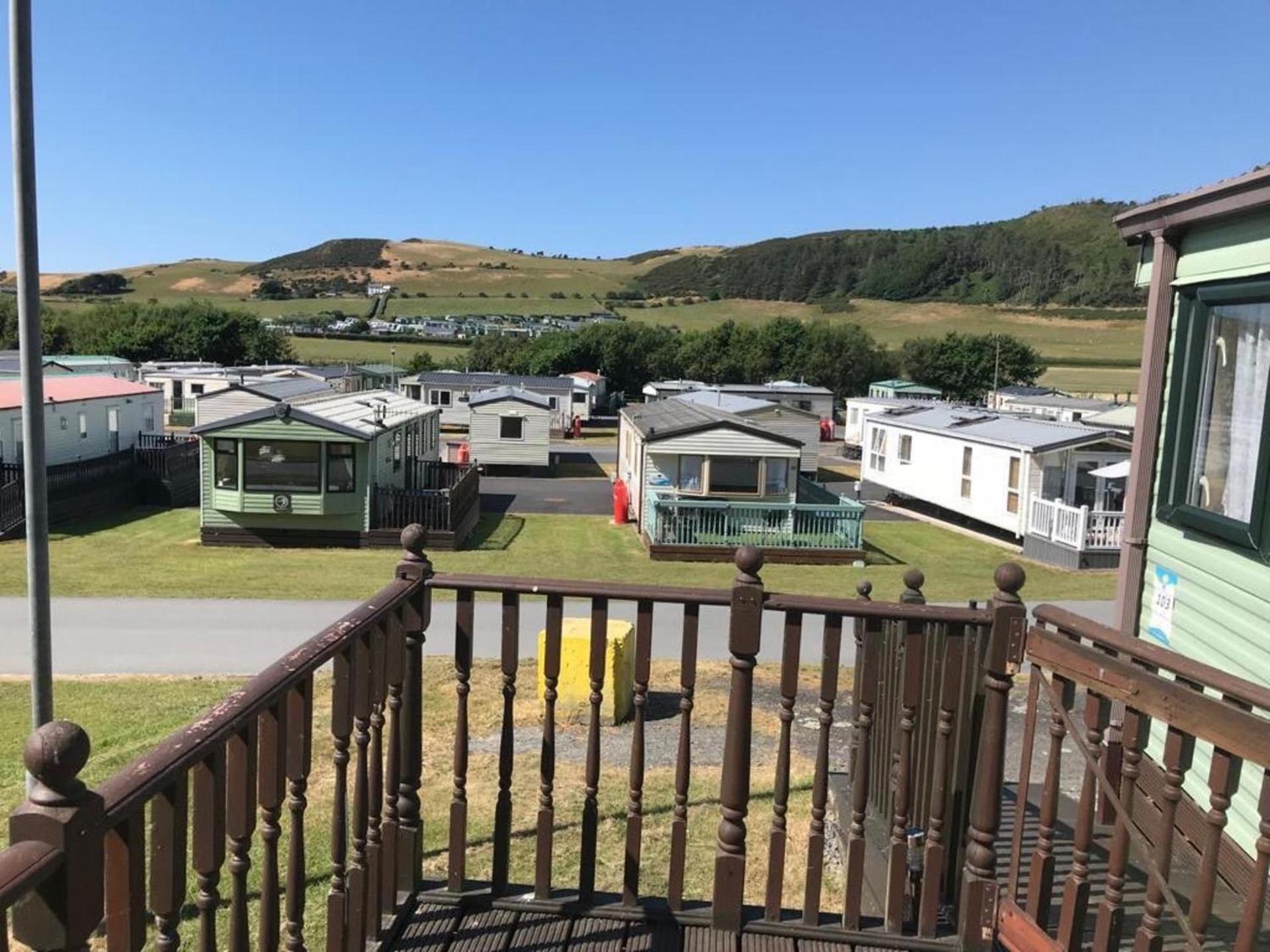 Pet Friendly Caravan Clarach Bay Aberystwyth view 5