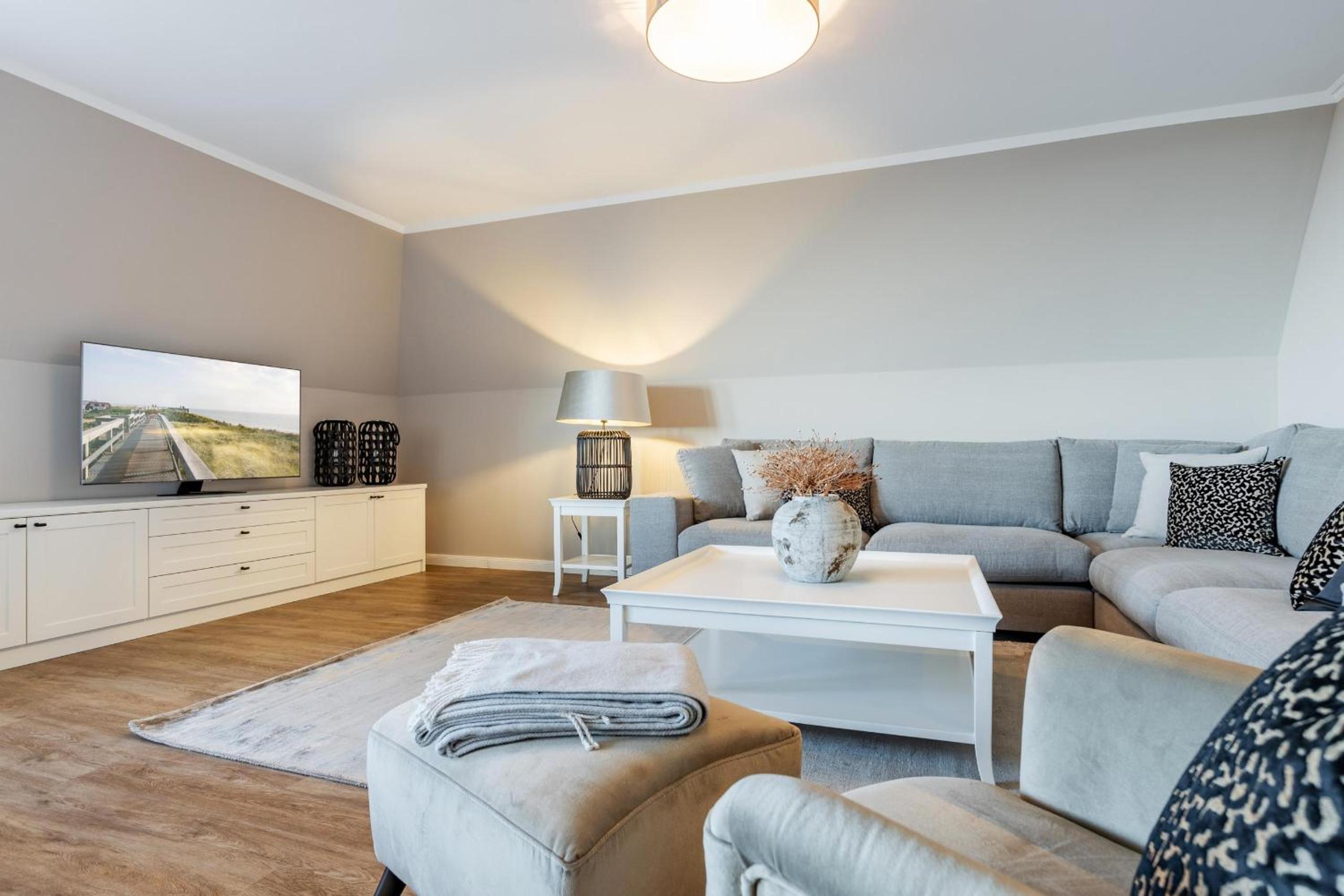 Ferienwohnung Kliffsand 17 urlauben unter Reet mit Meerblick in Kampen, Sylt
