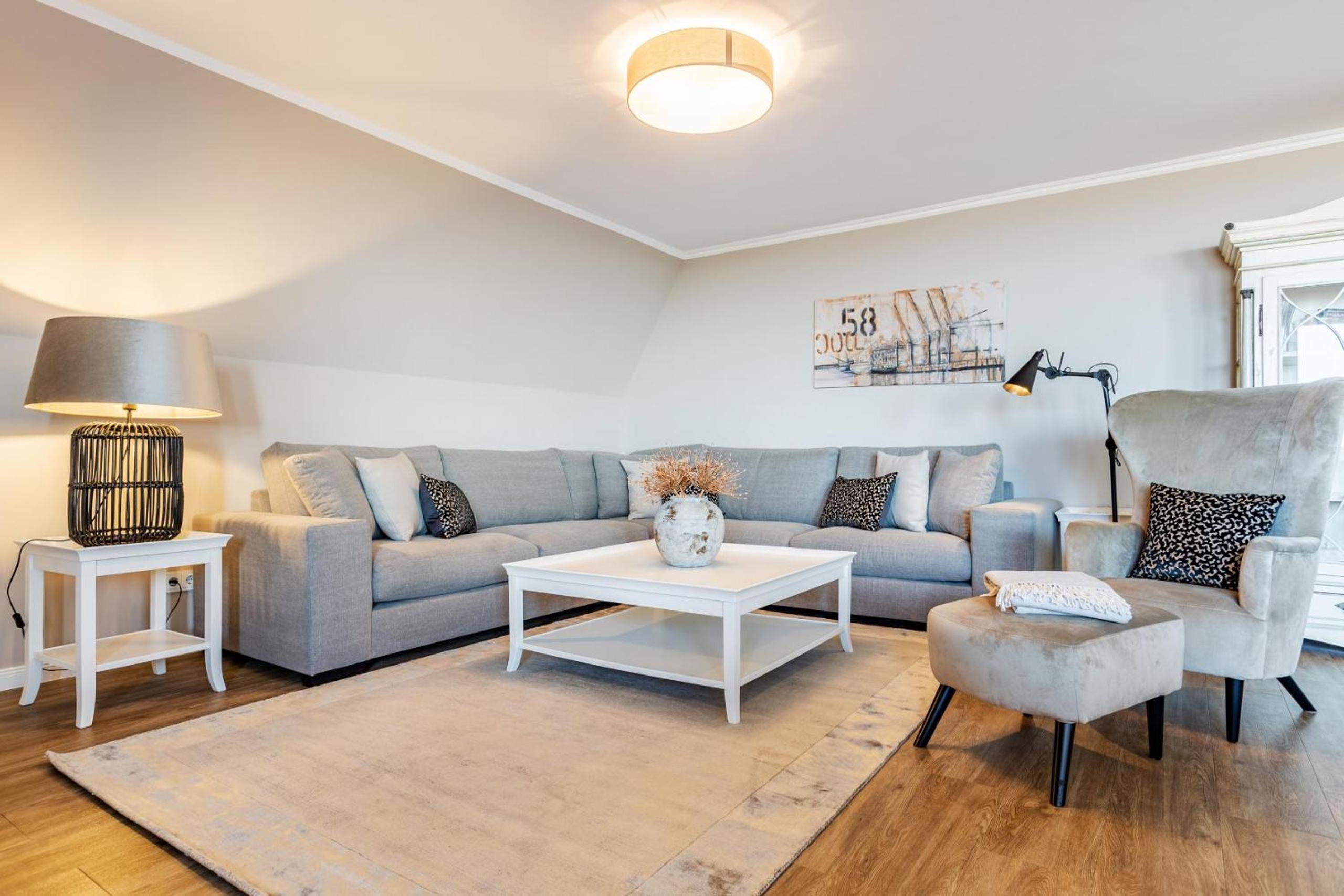 Ferienwohnung Kliffsand 17 urlauben unter Reet mit Meerblick in Kampen, Sylt