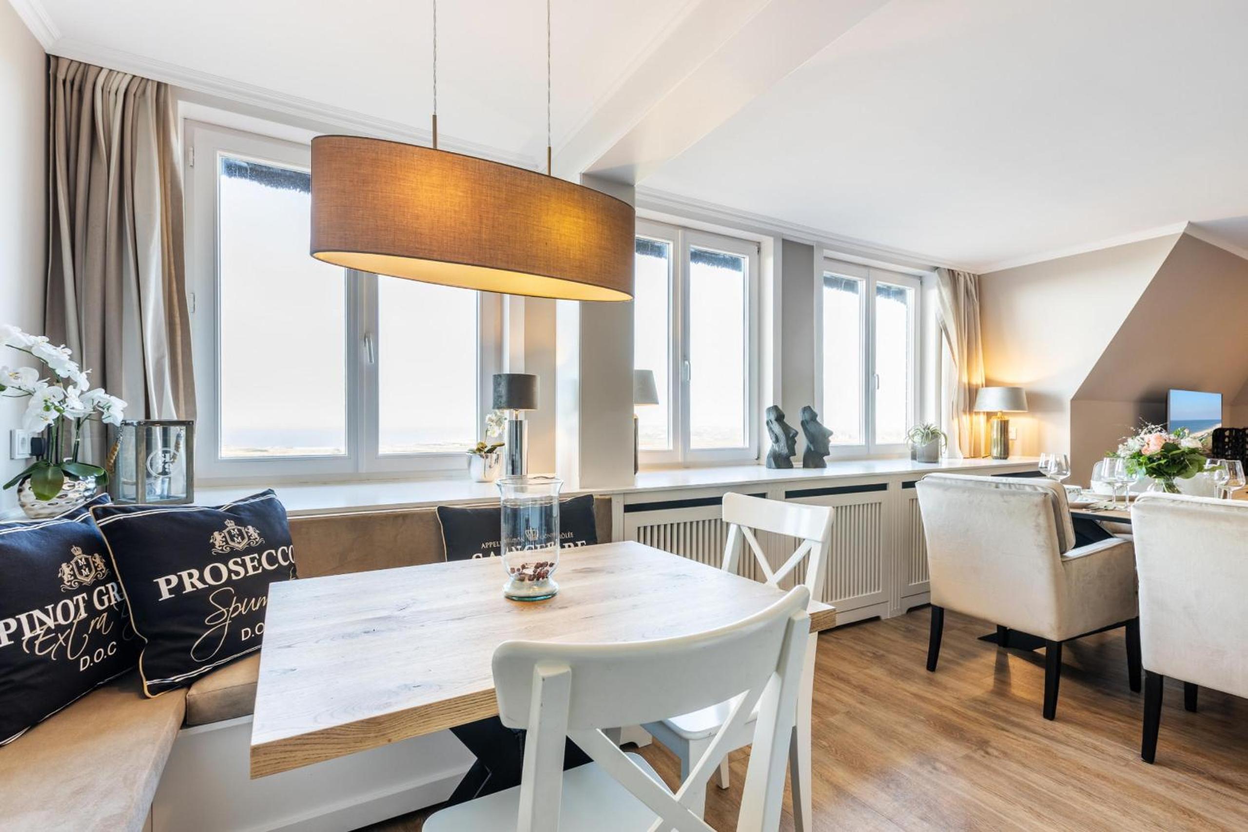 Ferienwohnung Kliffsand 17 urlauben unter Reet mit Meerblick in Kampen, Sylt
