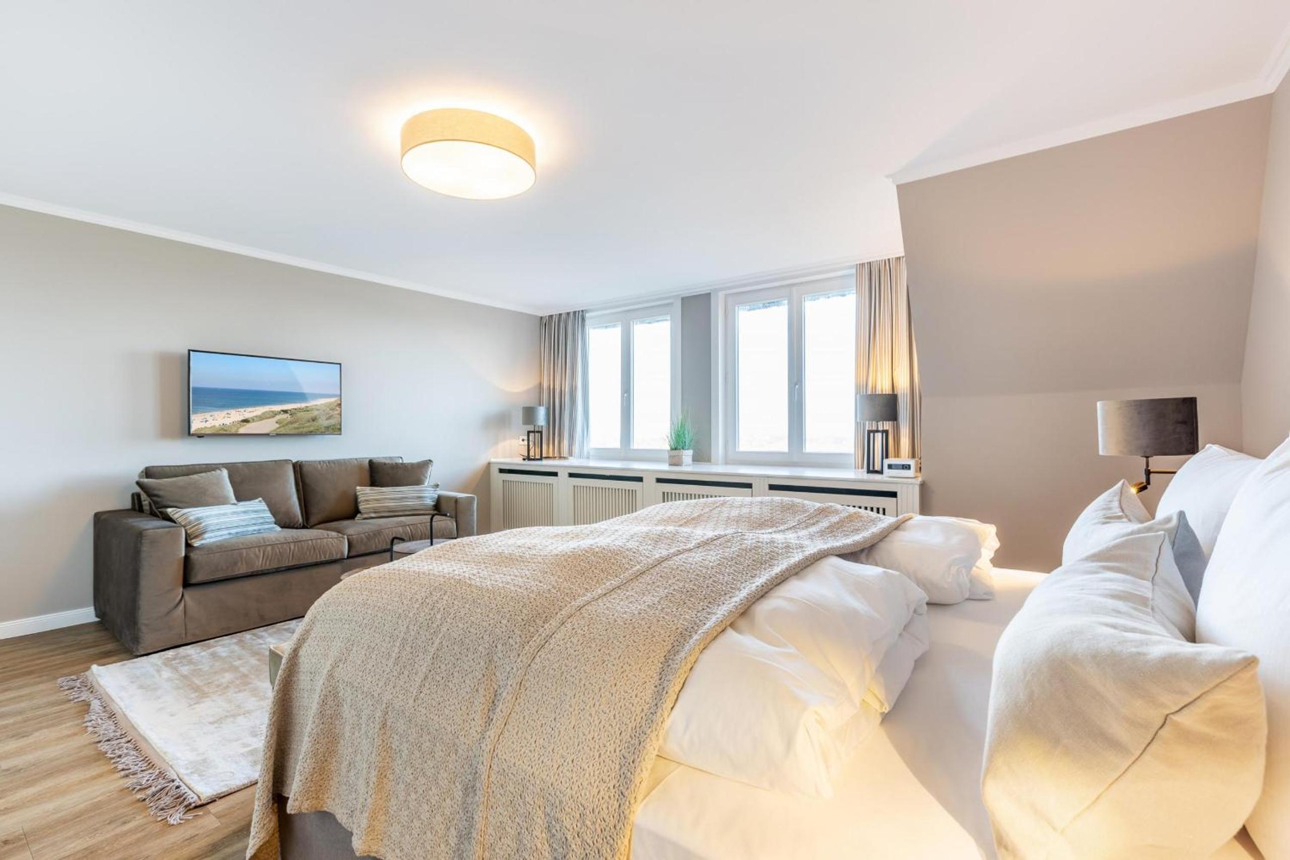 Ferienwohnung Kliffsand 17 urlauben unter Reet mit Meerblick in Kampen, Sylt