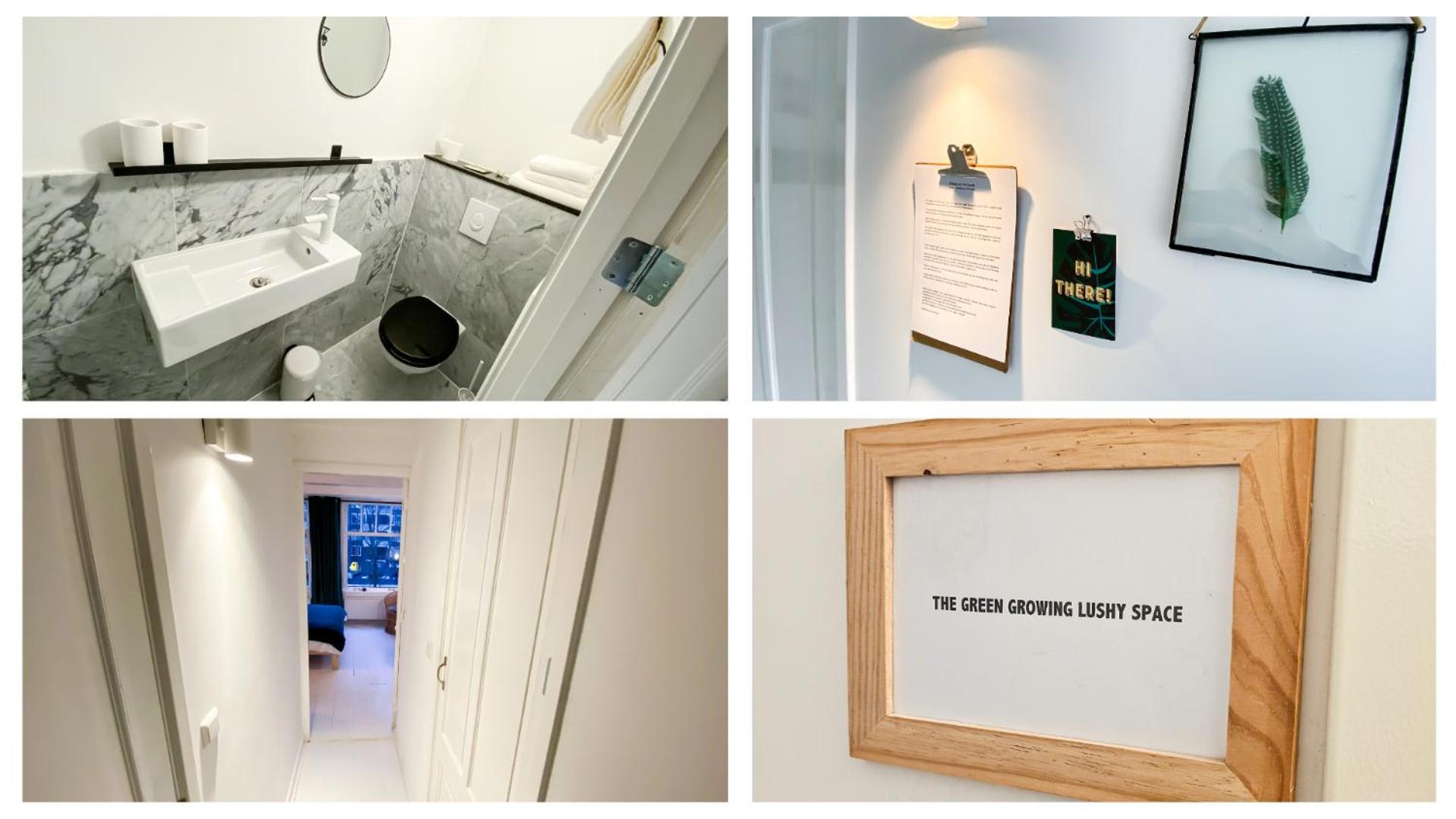 JoyJoyJoy the Green Palm ecolicious studio in a in historic Canalhouse from 1729 with view on the canals