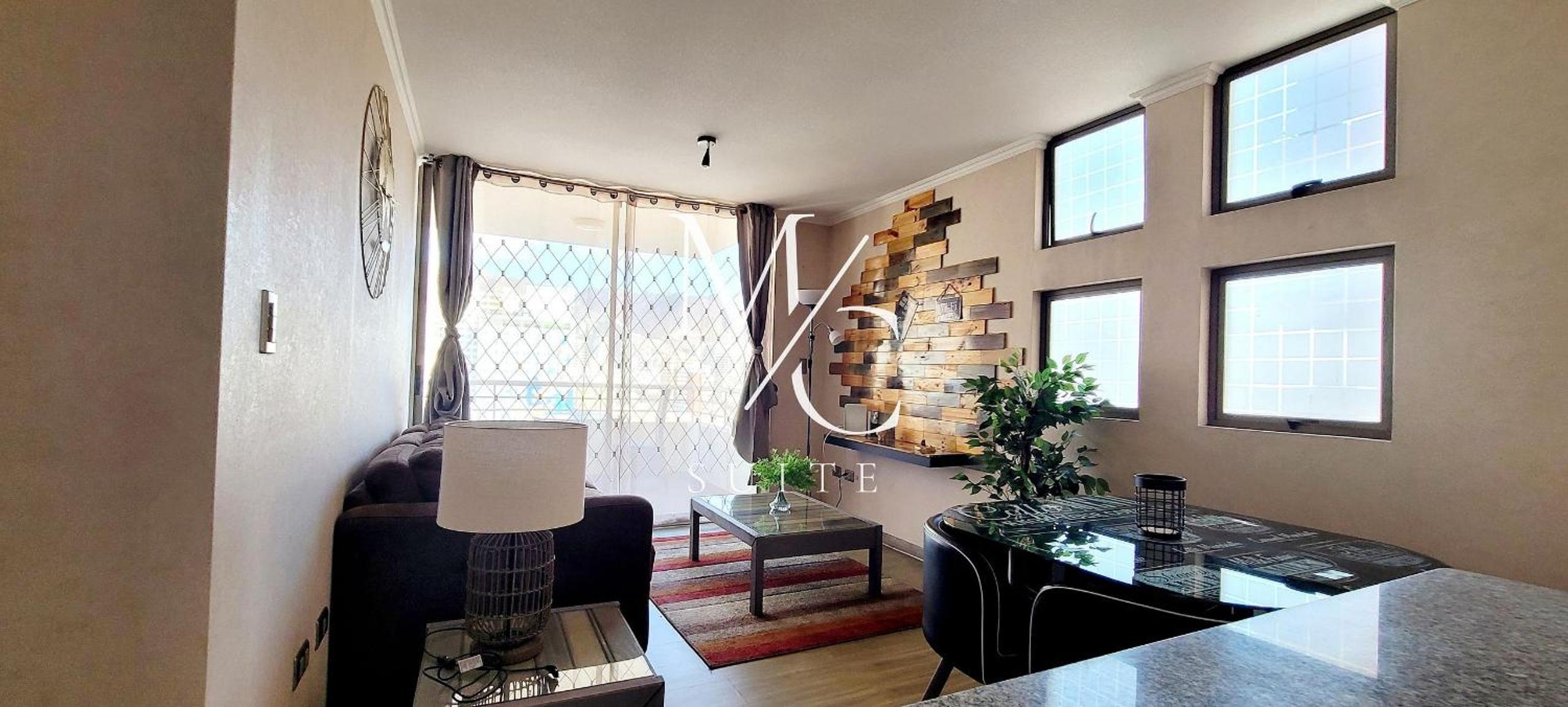 Exclusivo Departamento, piso 14, amplia terraza y vista a la ciudad. Clinica Antofagasta