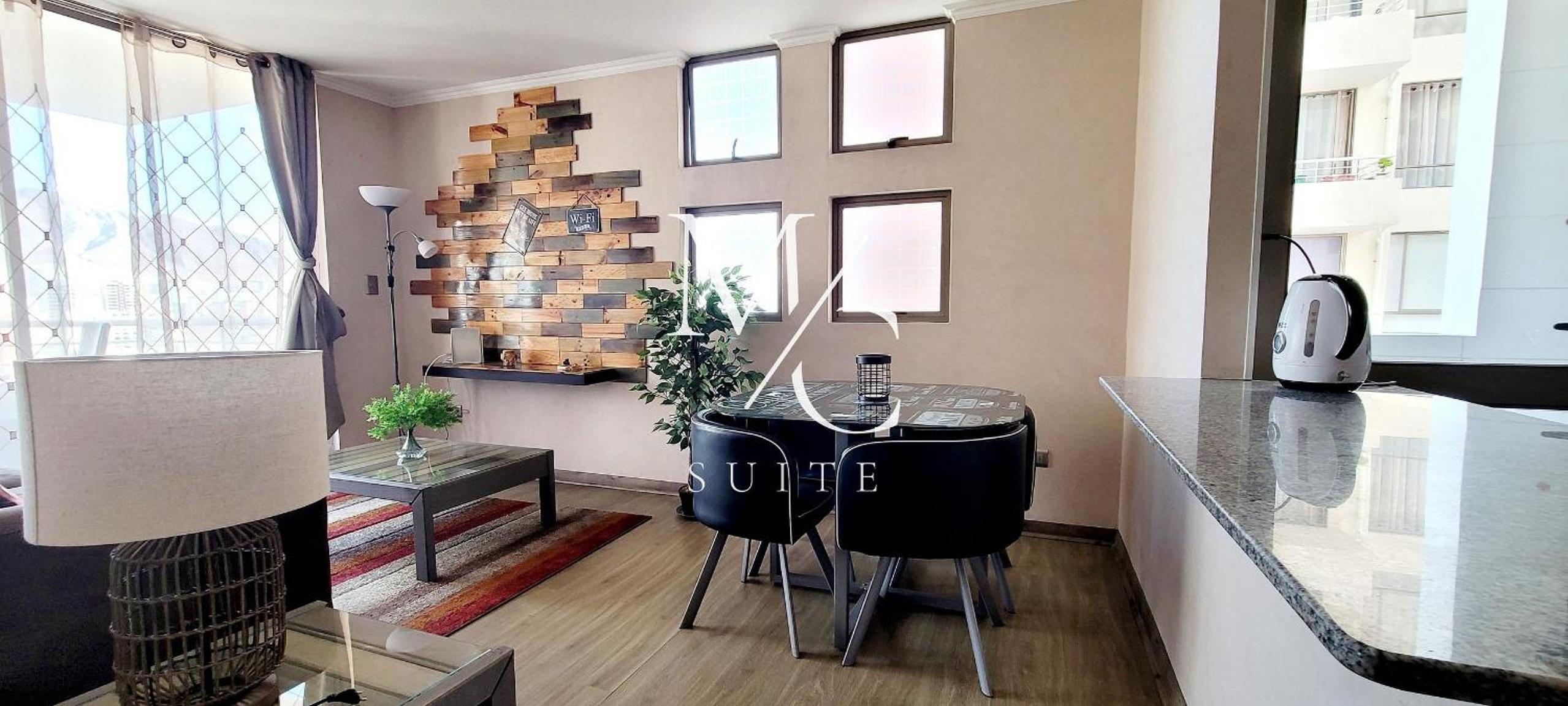 Exclusivo Departamento, piso 14, amplia terraza y vista a la ciudad. Clinica Antofagasta