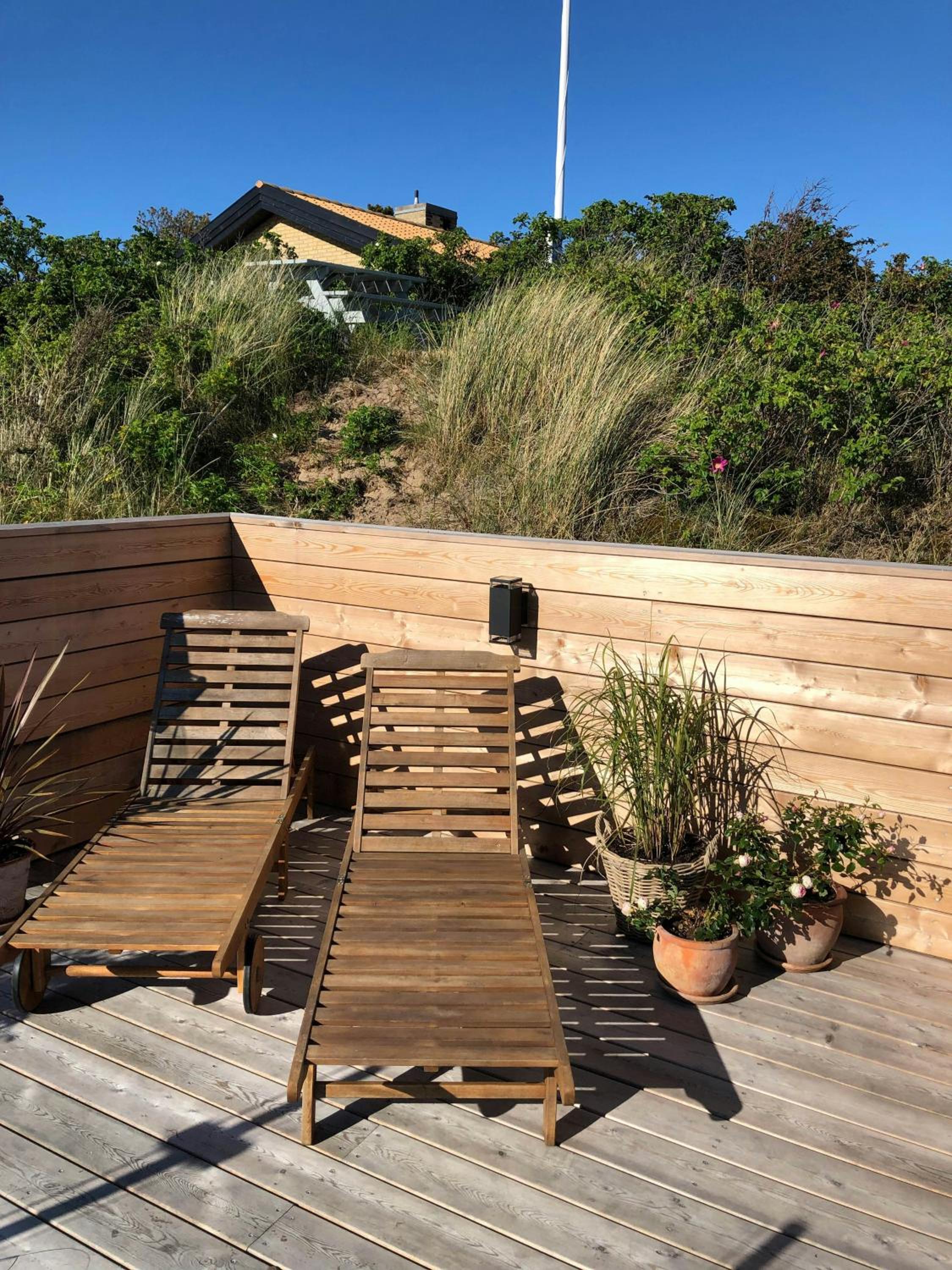 Log House Near Beautiful Nature In Skagen