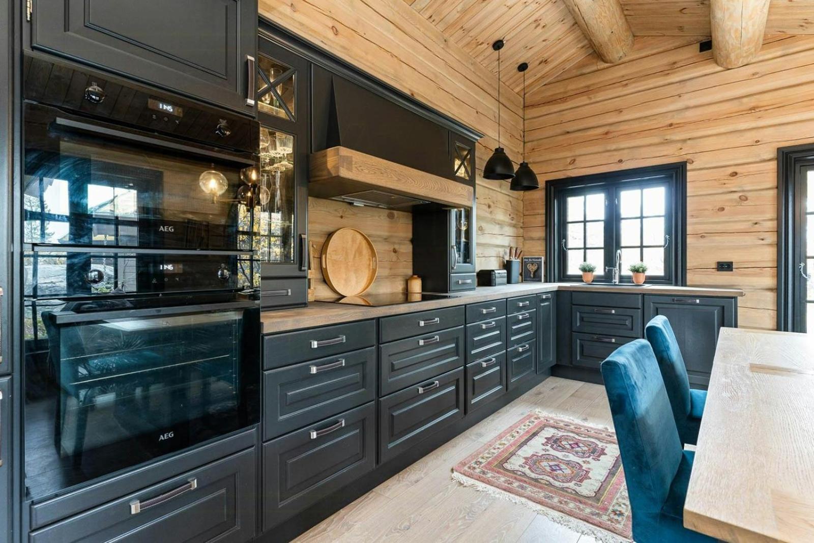 Modern Log Cabin With Hot Tub And Sauna view 3