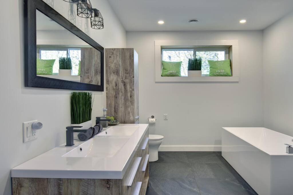 Modern Lakefront Chalet Private Jacuzzi Dock