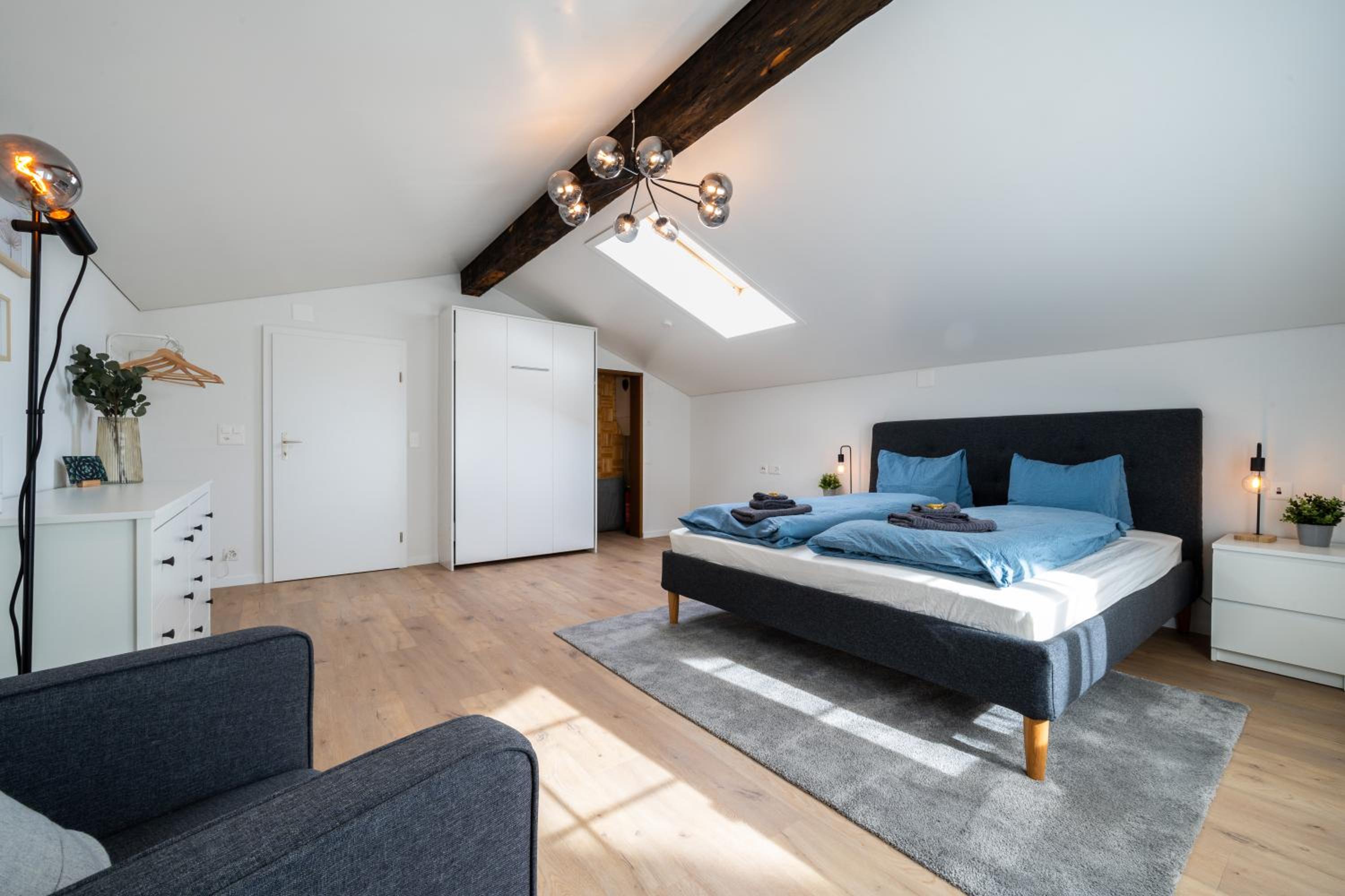 Large apt in town center next to Brunngasse & near lake