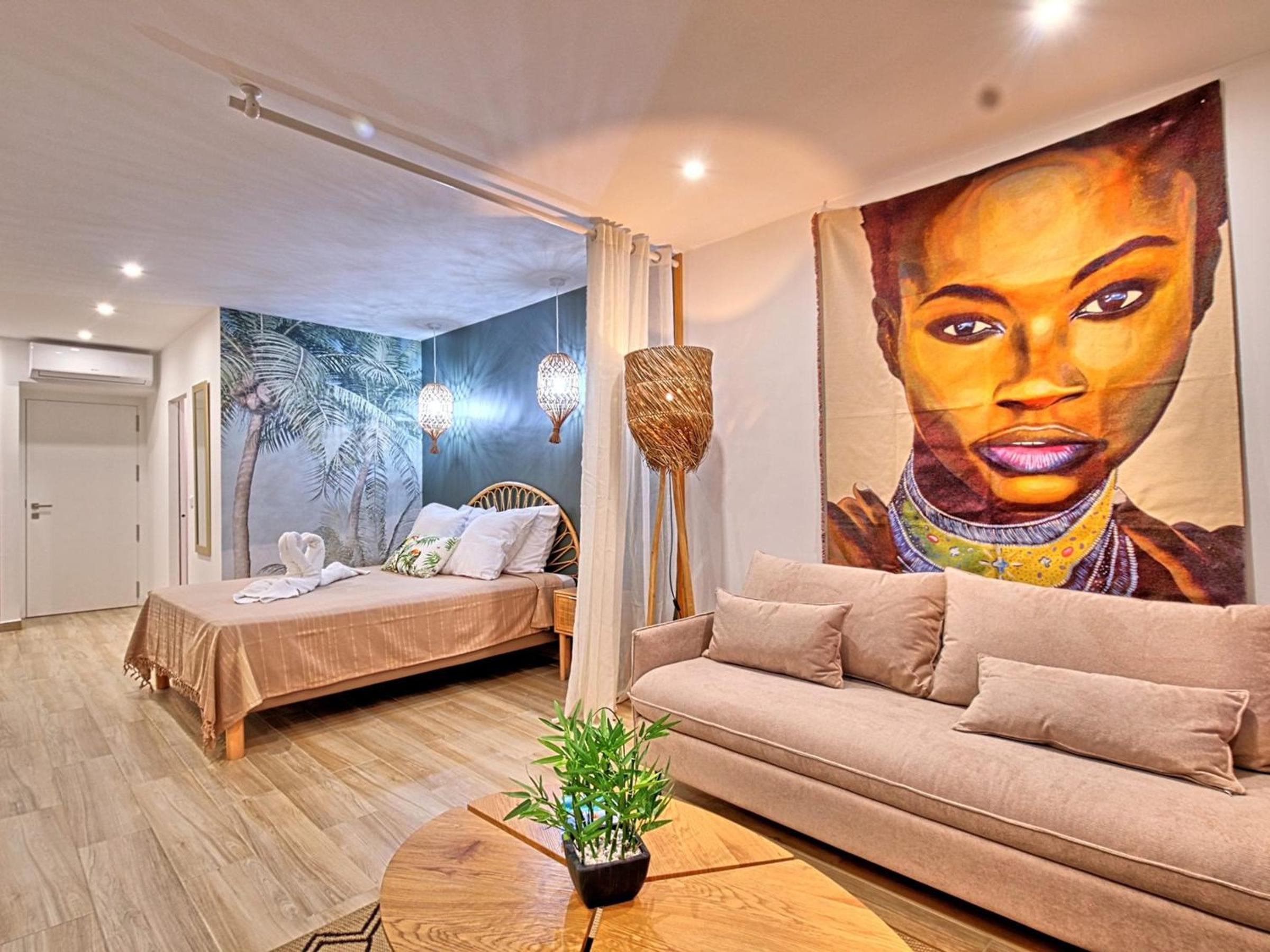 Studio à Anse Marcel, plage, climatisation, parking - FR-1-734-47