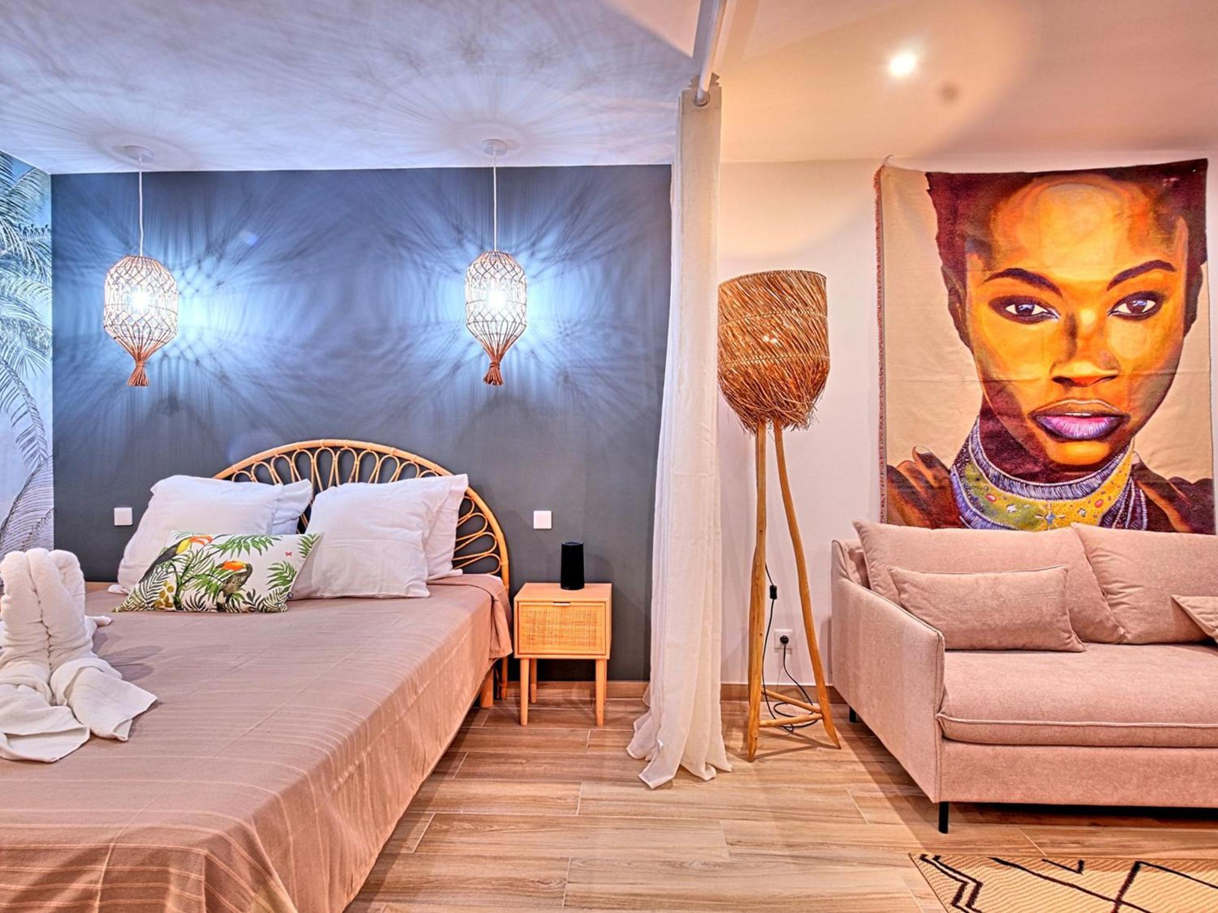 Studio à Anse Marcel, plage, climatisation, parking - FR-1-734-47